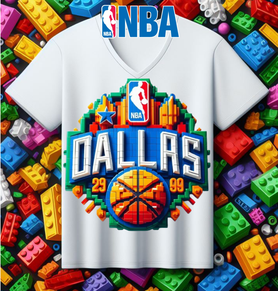 Block Basketball Sublimation T-Shirt/DTF Image Bundle