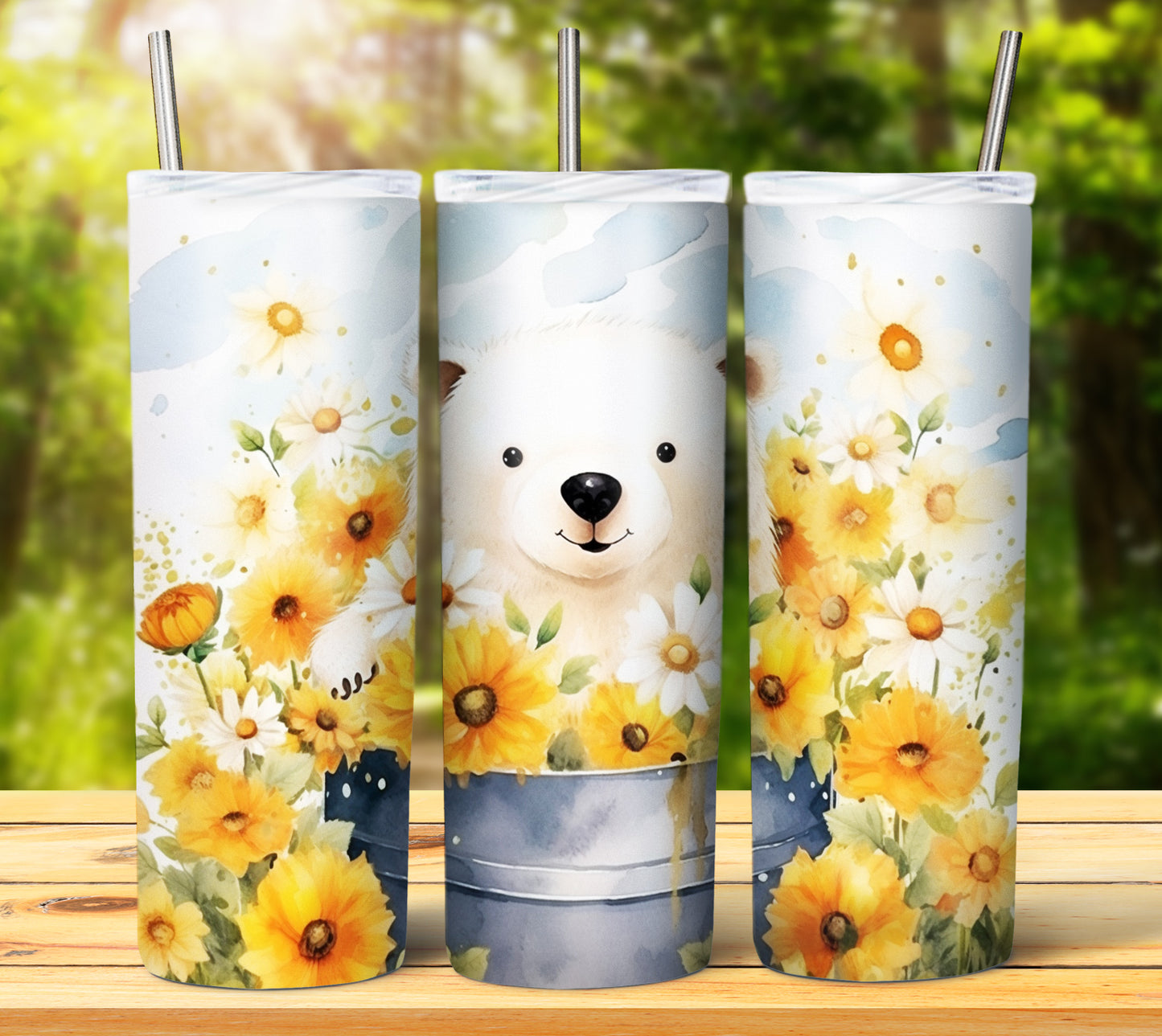 Cute Animal Buckets Sublimation 20oz Images Bundle