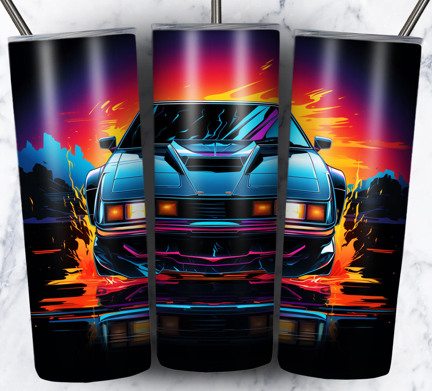 Various Cars Sublimation 20oz Tumbler Images Bundle
