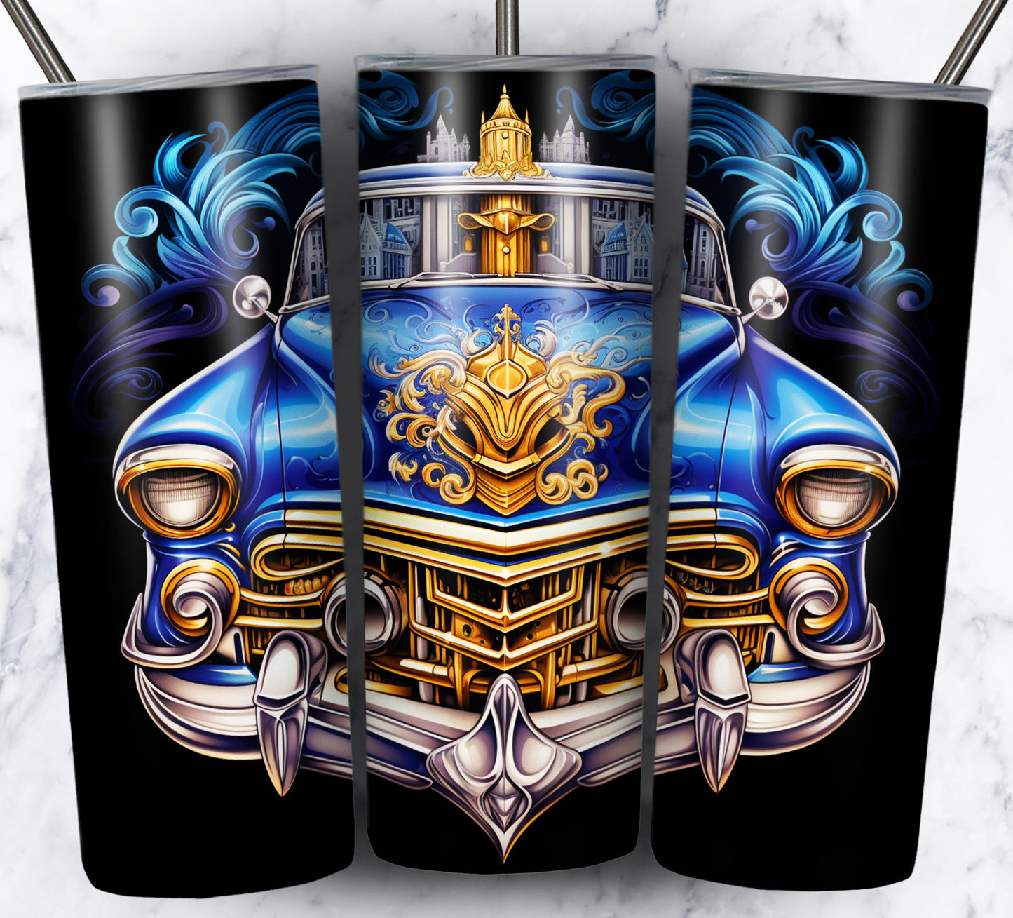 Various Cars Sublimation 20oz Tumbler Images Bundle