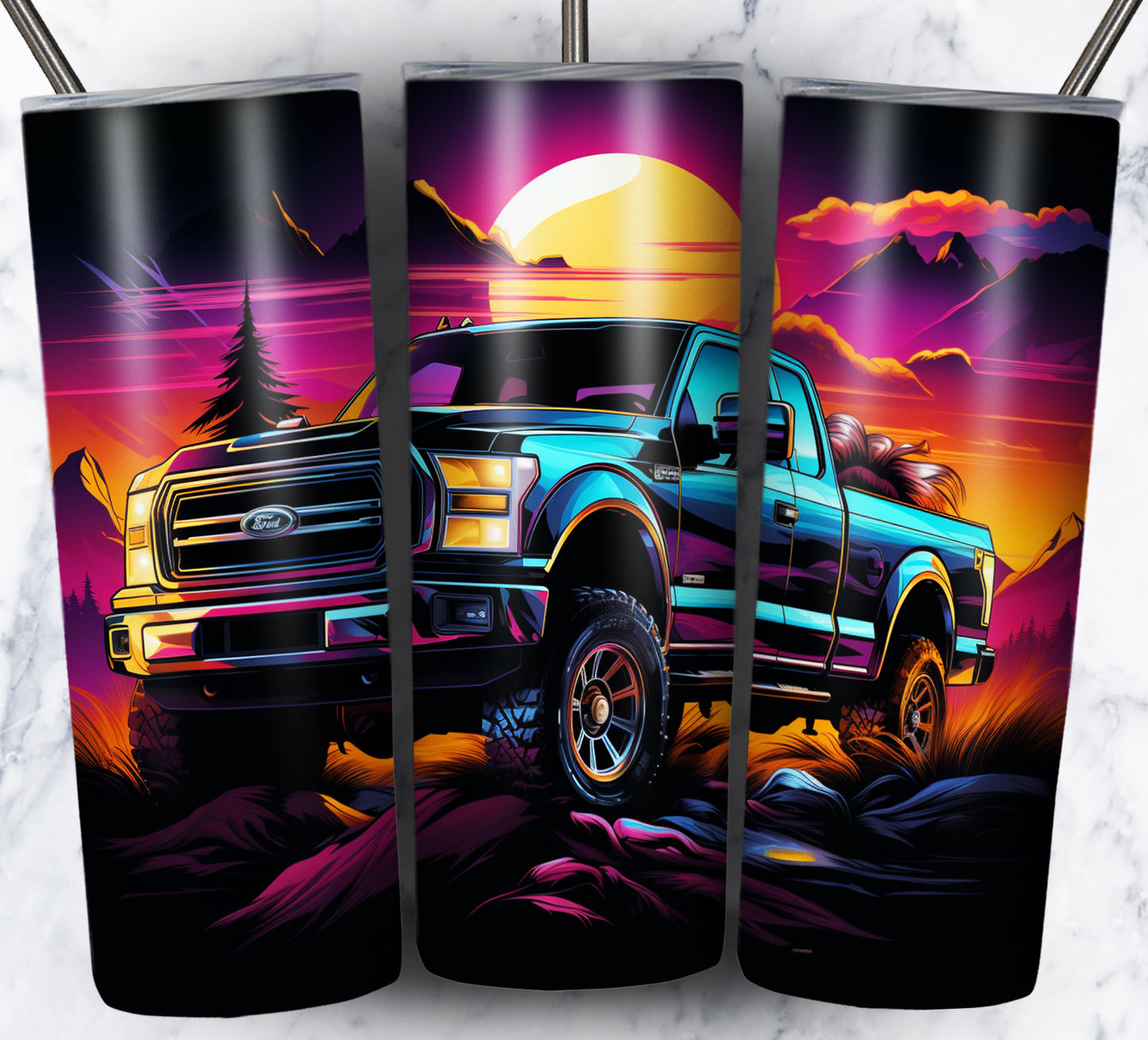 Various Cars Sublimation 20oz Tumbler Images Bundle