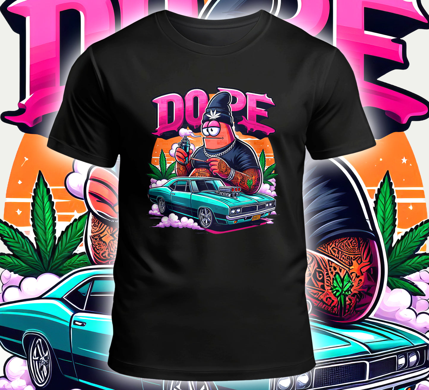 Cartoon Dope Sublimation/DTF T-shirt Images Bundle