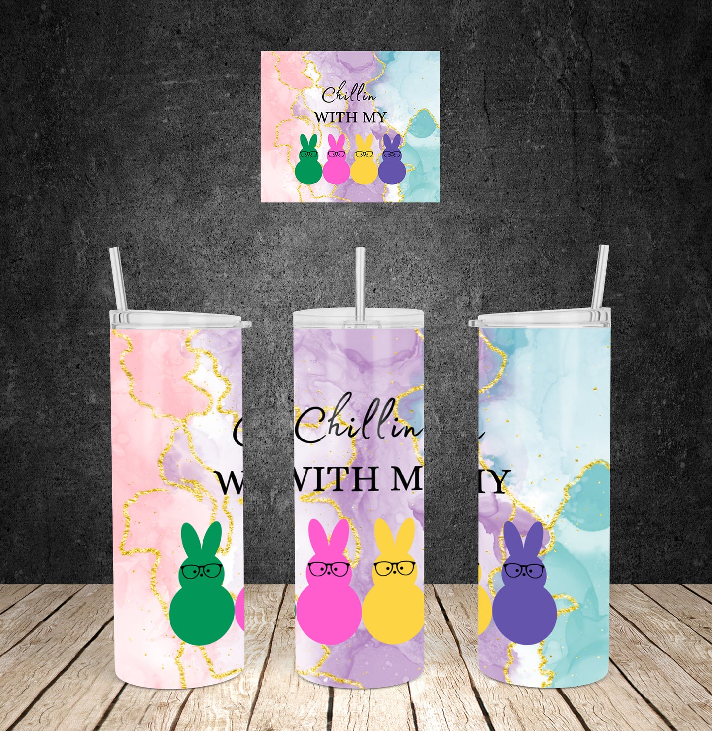 Easter 20oz Sublimation Tumbler Images Bundle