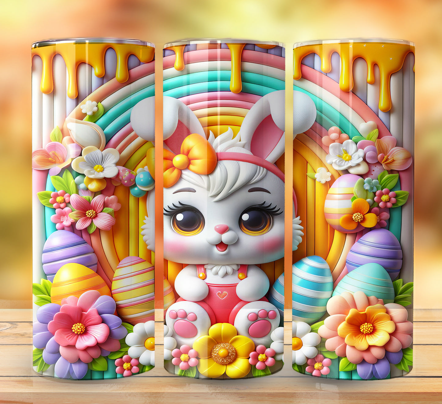 3D Inflate Easter Sublimation 20oz Images Bundle