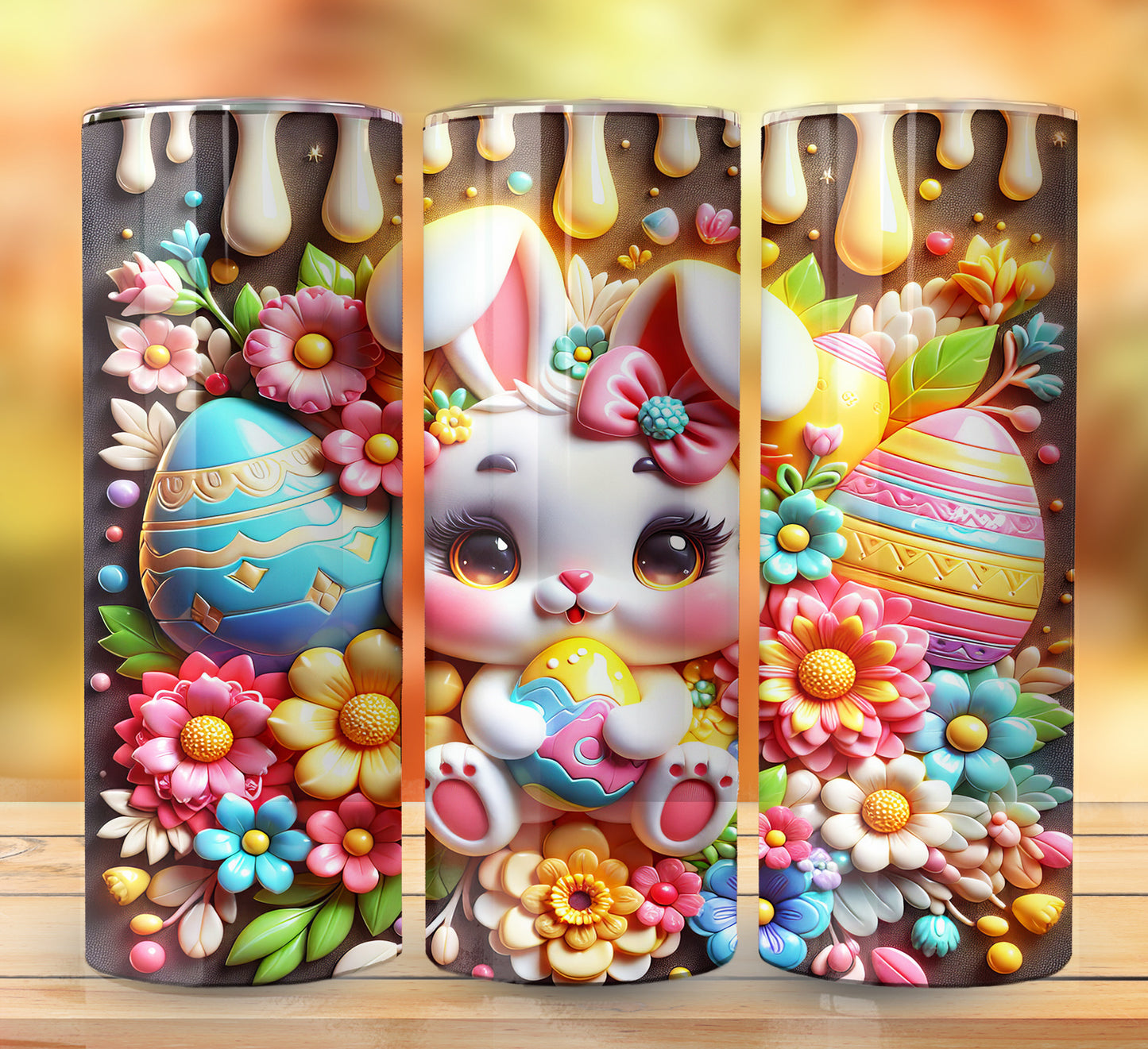 3D Inflate Easter Sublimation 20oz Images Bundle