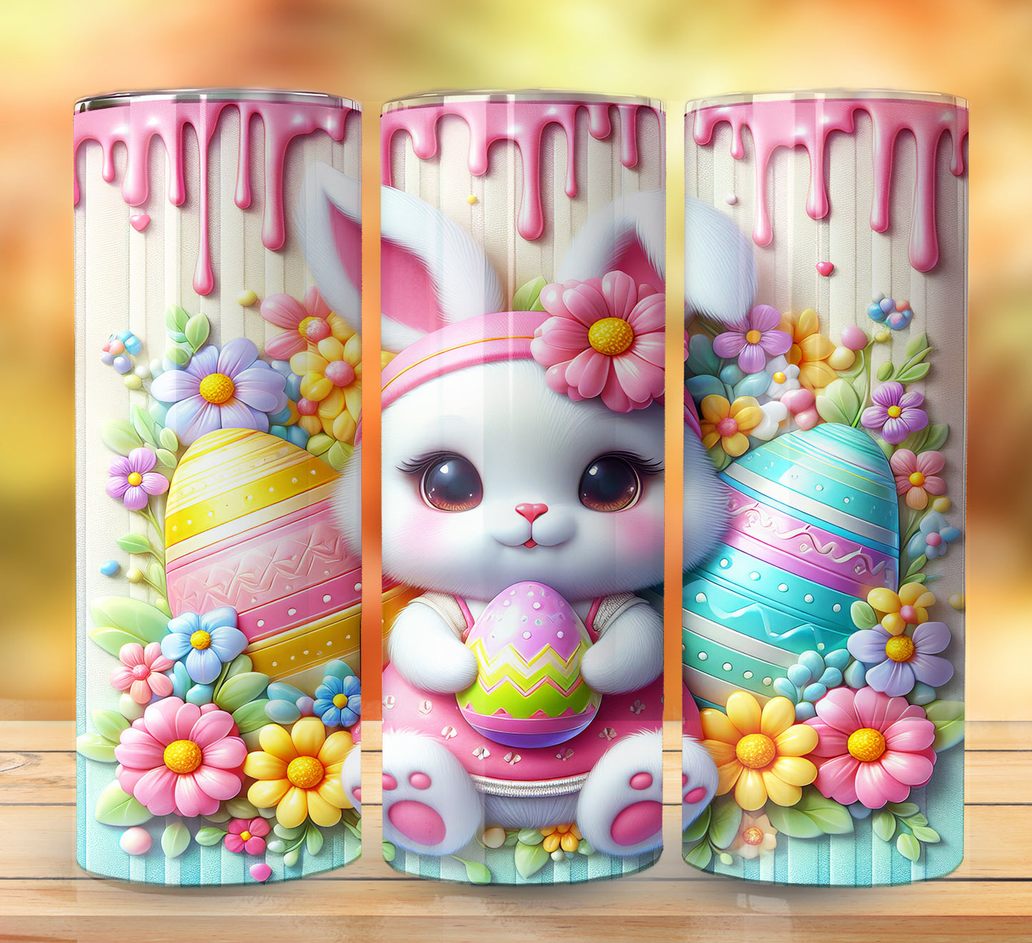 3D Inflate Easter Sublimation 20oz Images Bundle