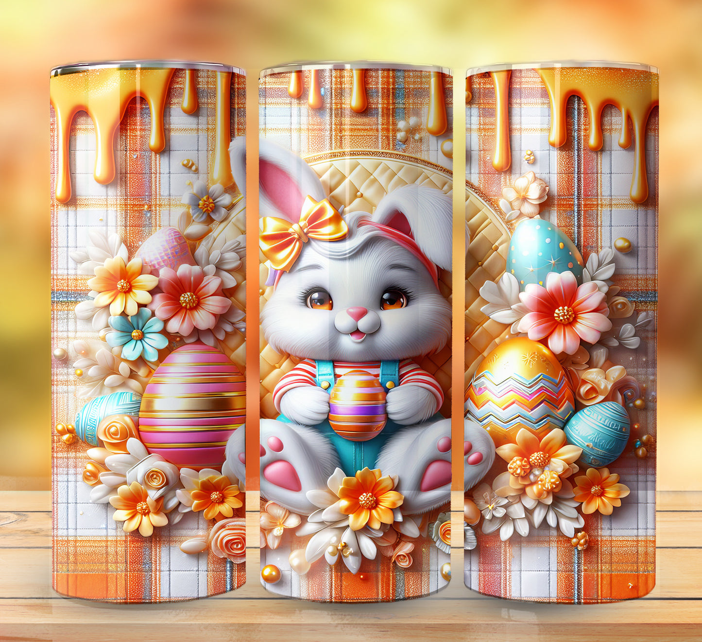 3D Inflate Easter Sublimation 20oz Images Bundle