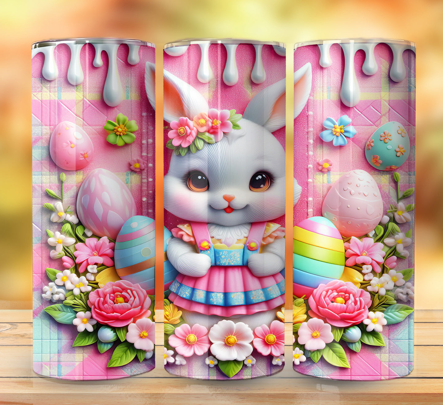 3D Inflate Easter Sublimation 20oz Images Bundle