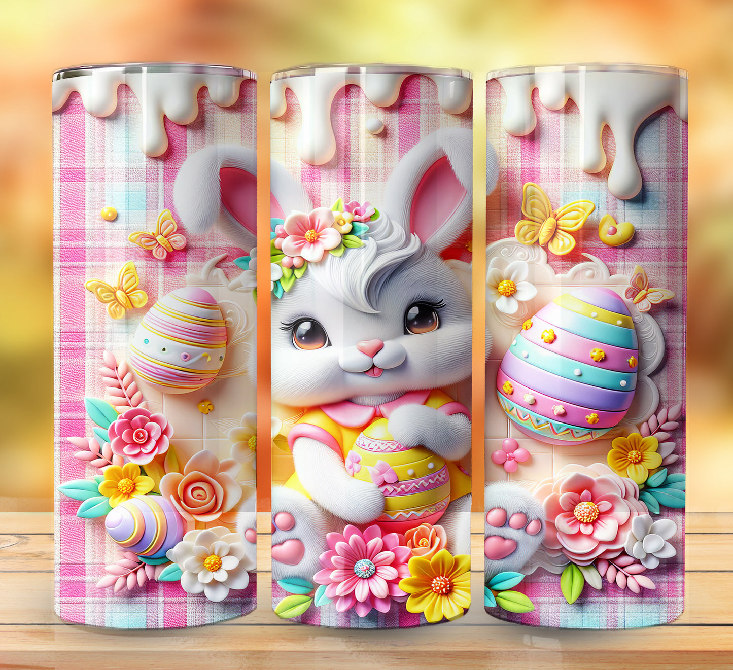 3D Inflate Easter Sublimation 20oz Images Bundle