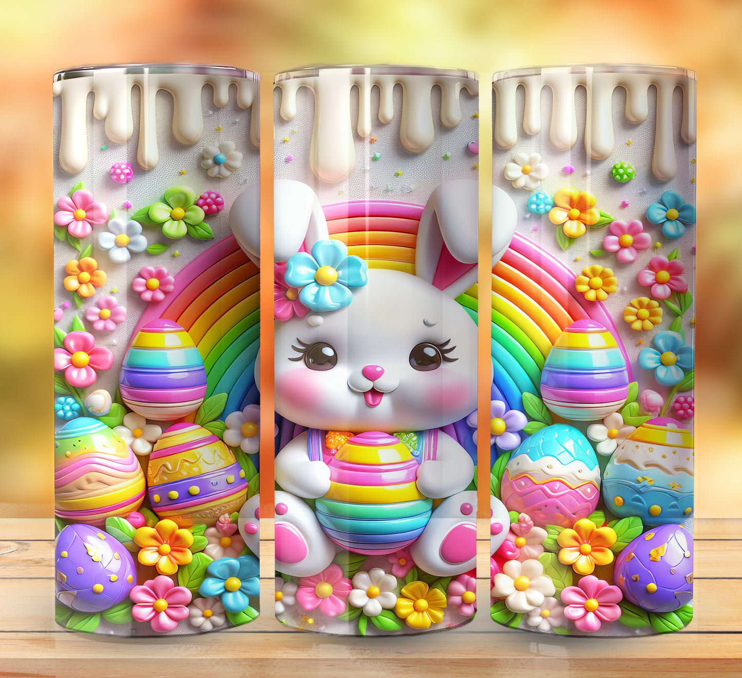 3D Inflate Easter Sublimation 20oz Images Bundle