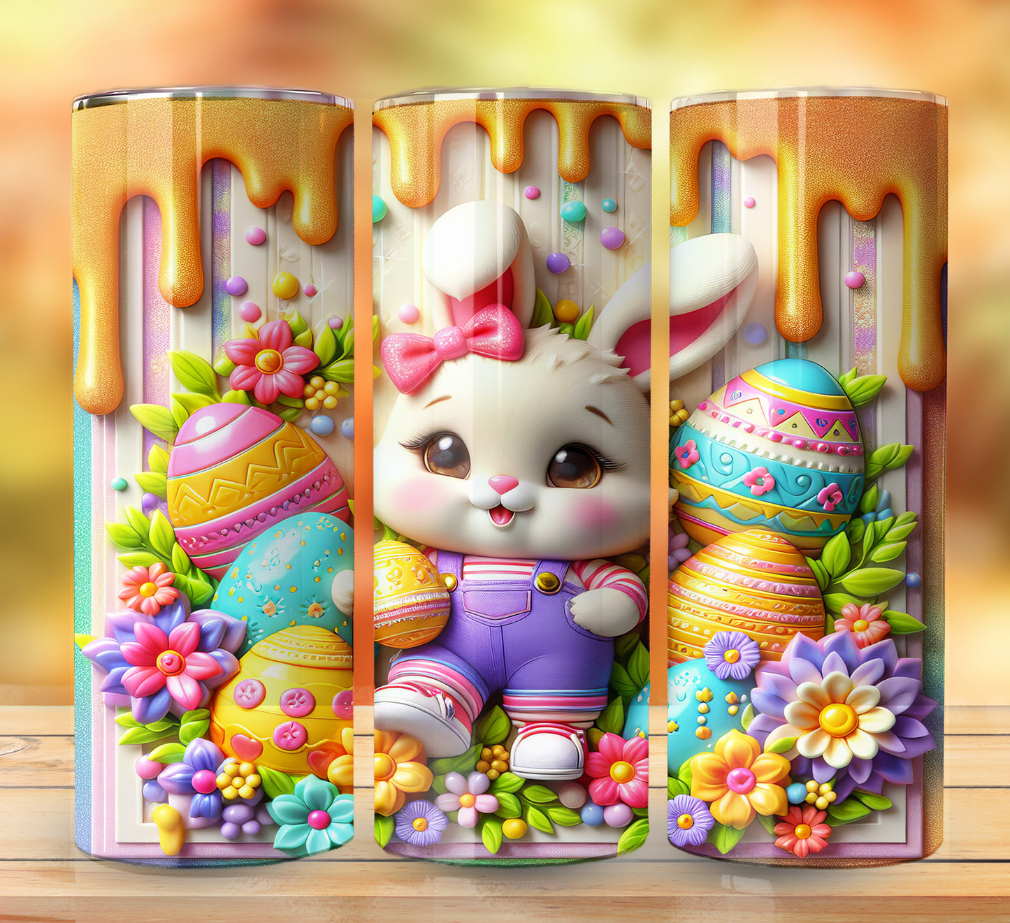 3D Inflate Easter Sublimation 20oz Images Bundle