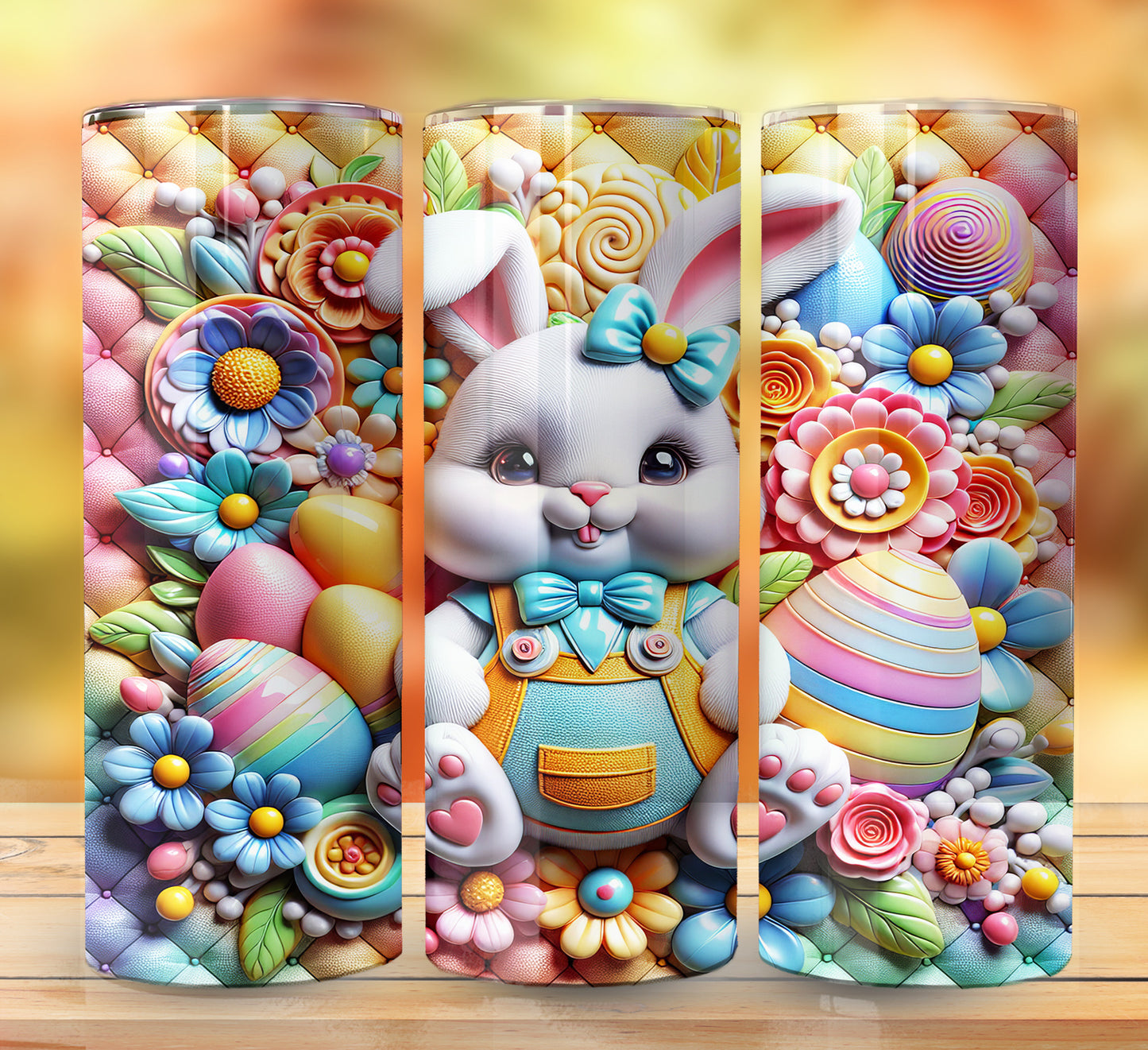 3D Inflate Easter Sublimation 20oz Images Bundle