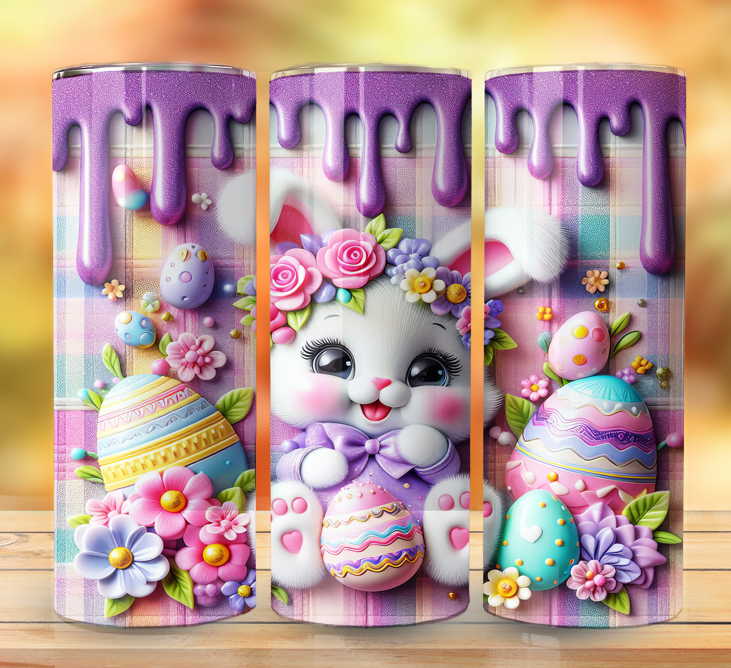 3D Inflate Easter Sublimation 20oz Images Bundle