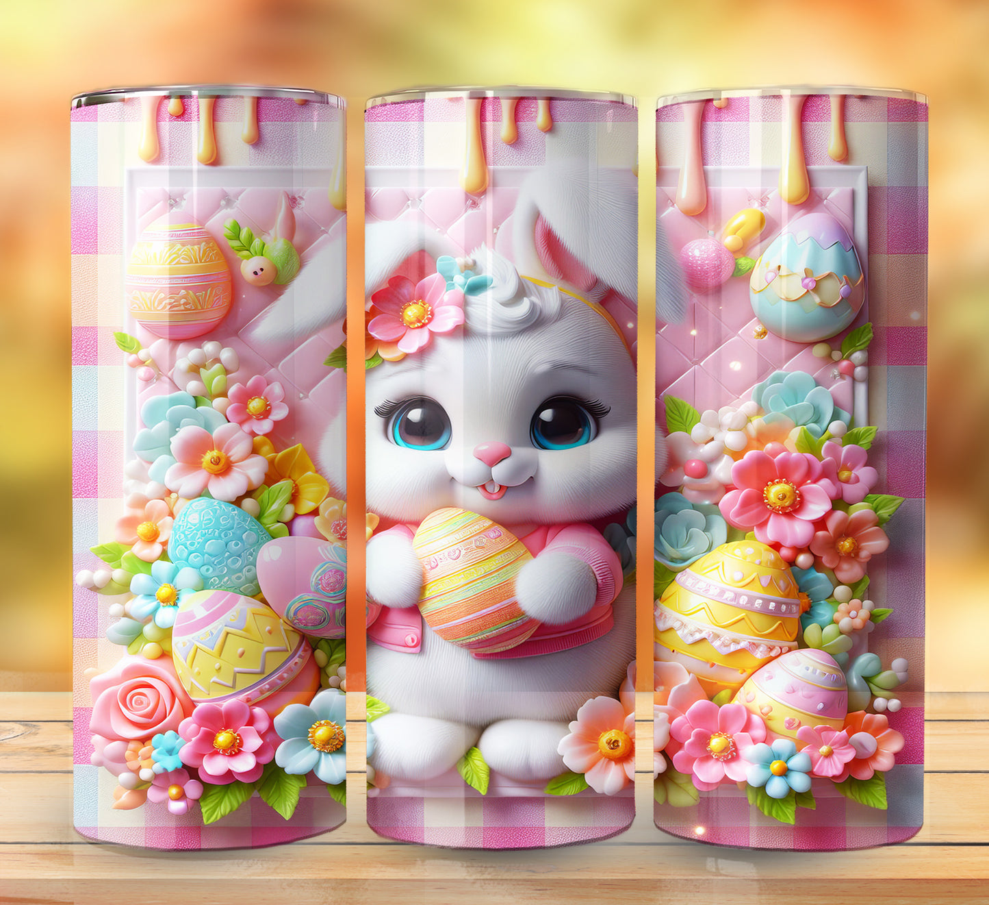 3D Inflate Easter Sublimation 20oz Images Bundle