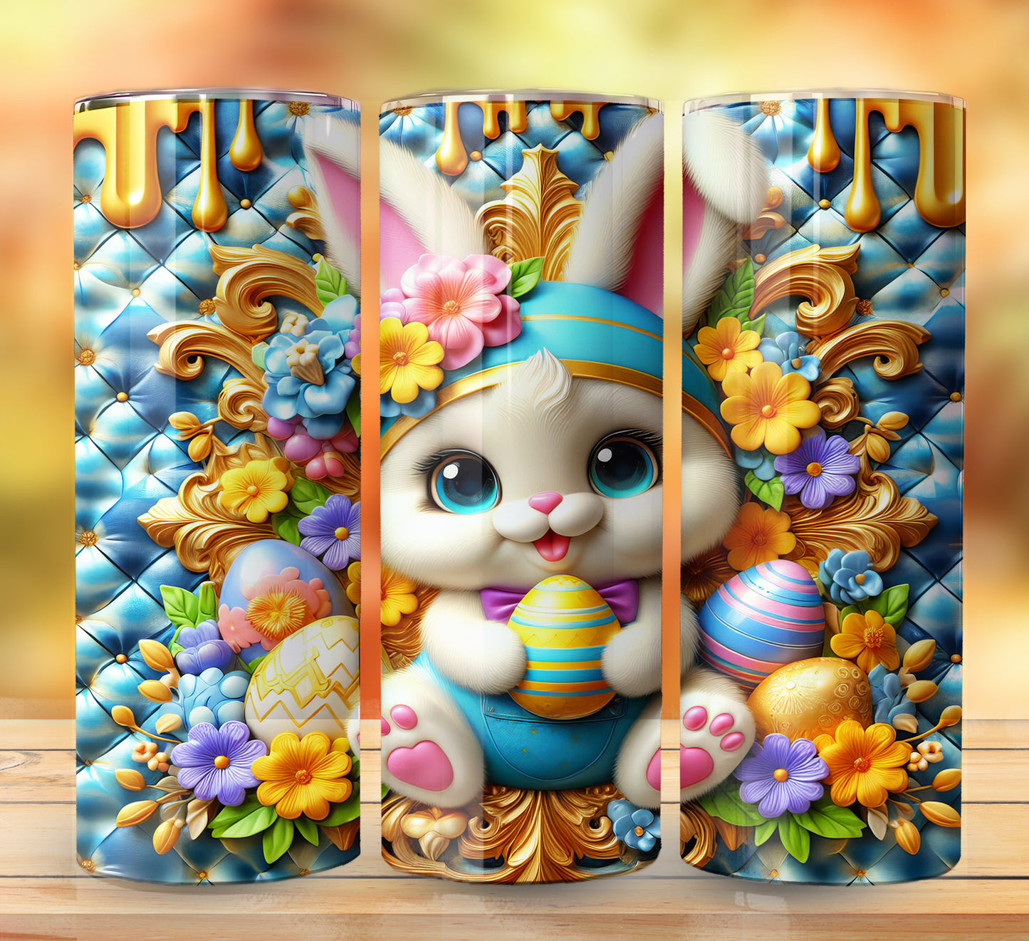 3D Inflate Easter Sublimation 20oz Images Bundle