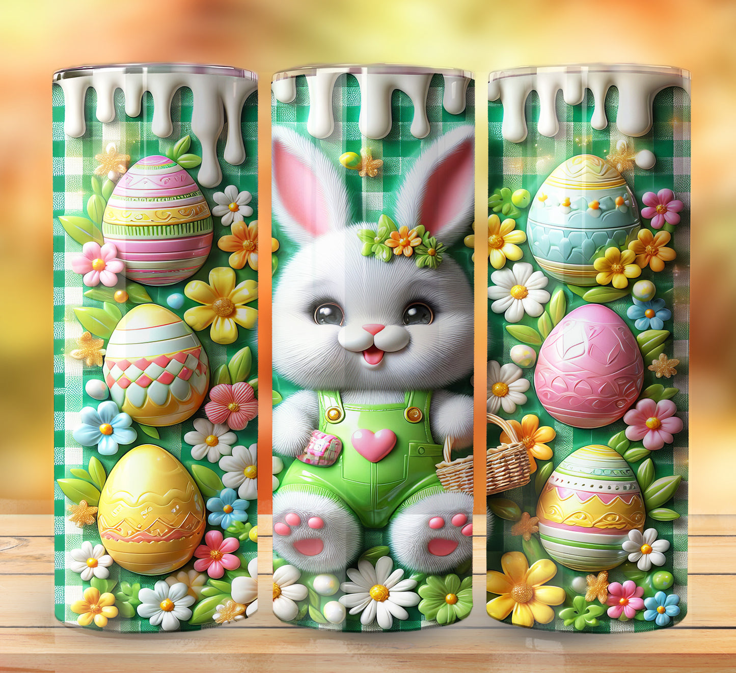 3D Inflate Easter Sublimation 20oz Images Bundle