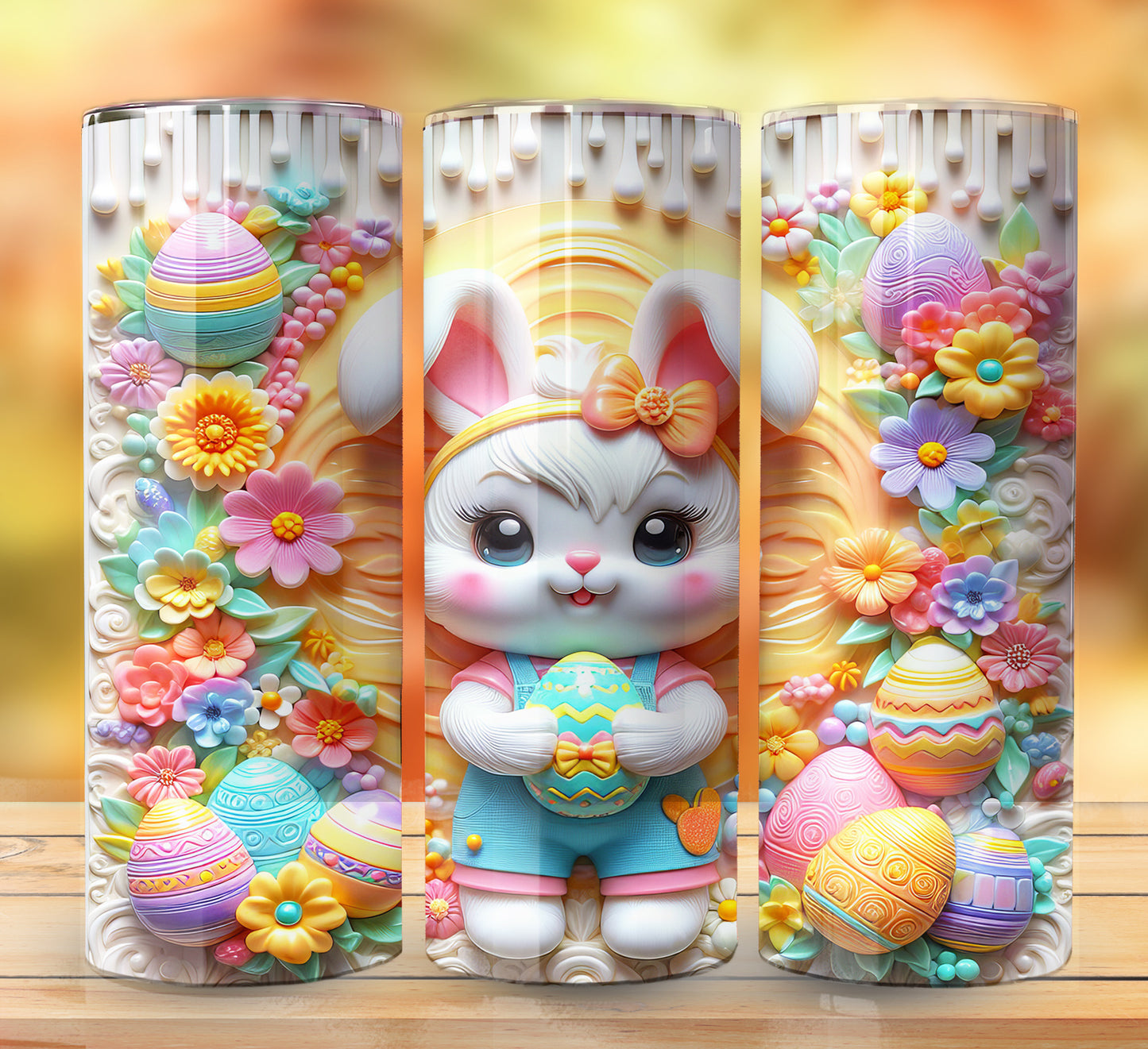3D Inflate Easter Sublimation 20oz Images Bundle