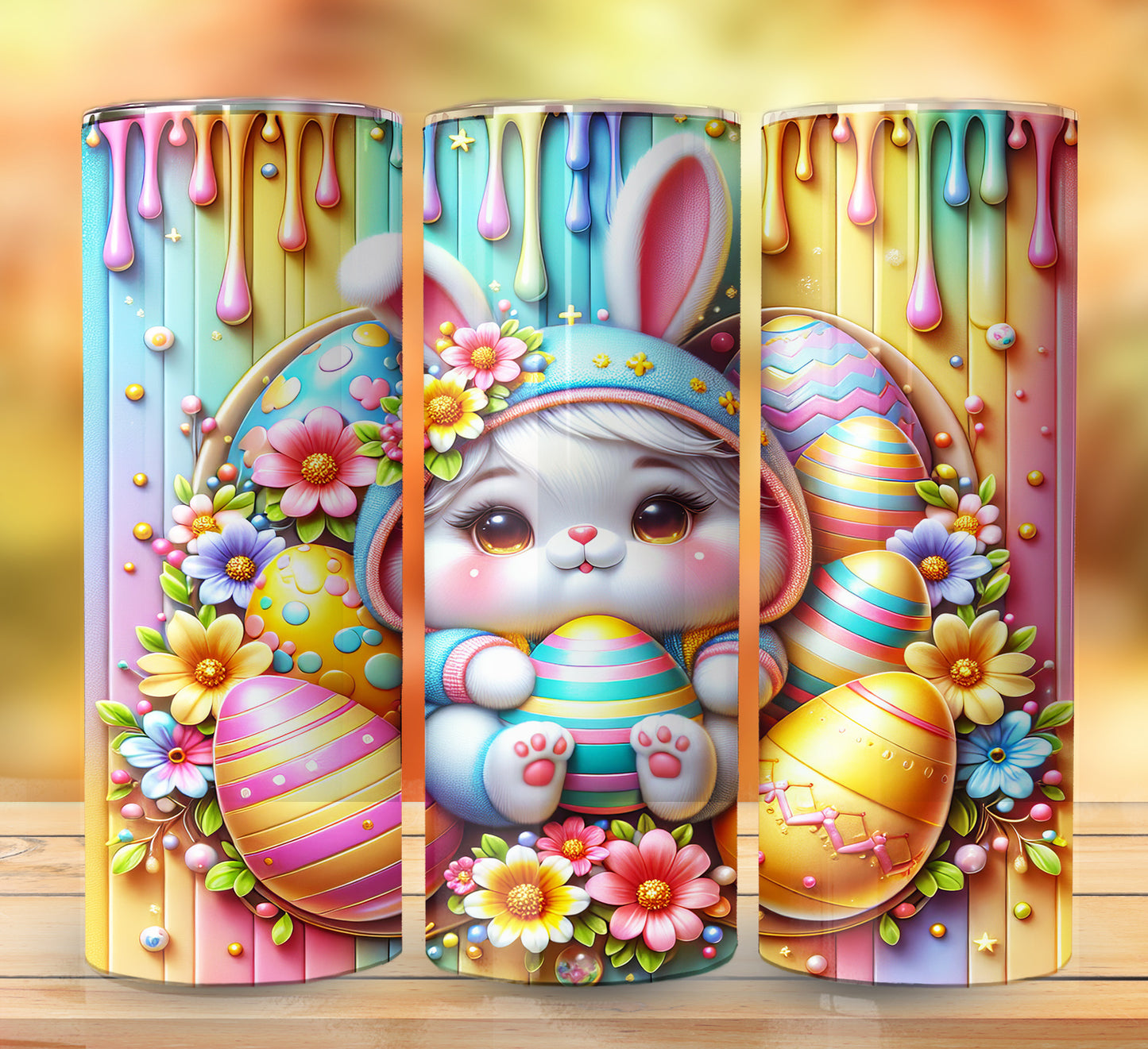3D Inflate Easter Sublimation 20oz Images Bundle