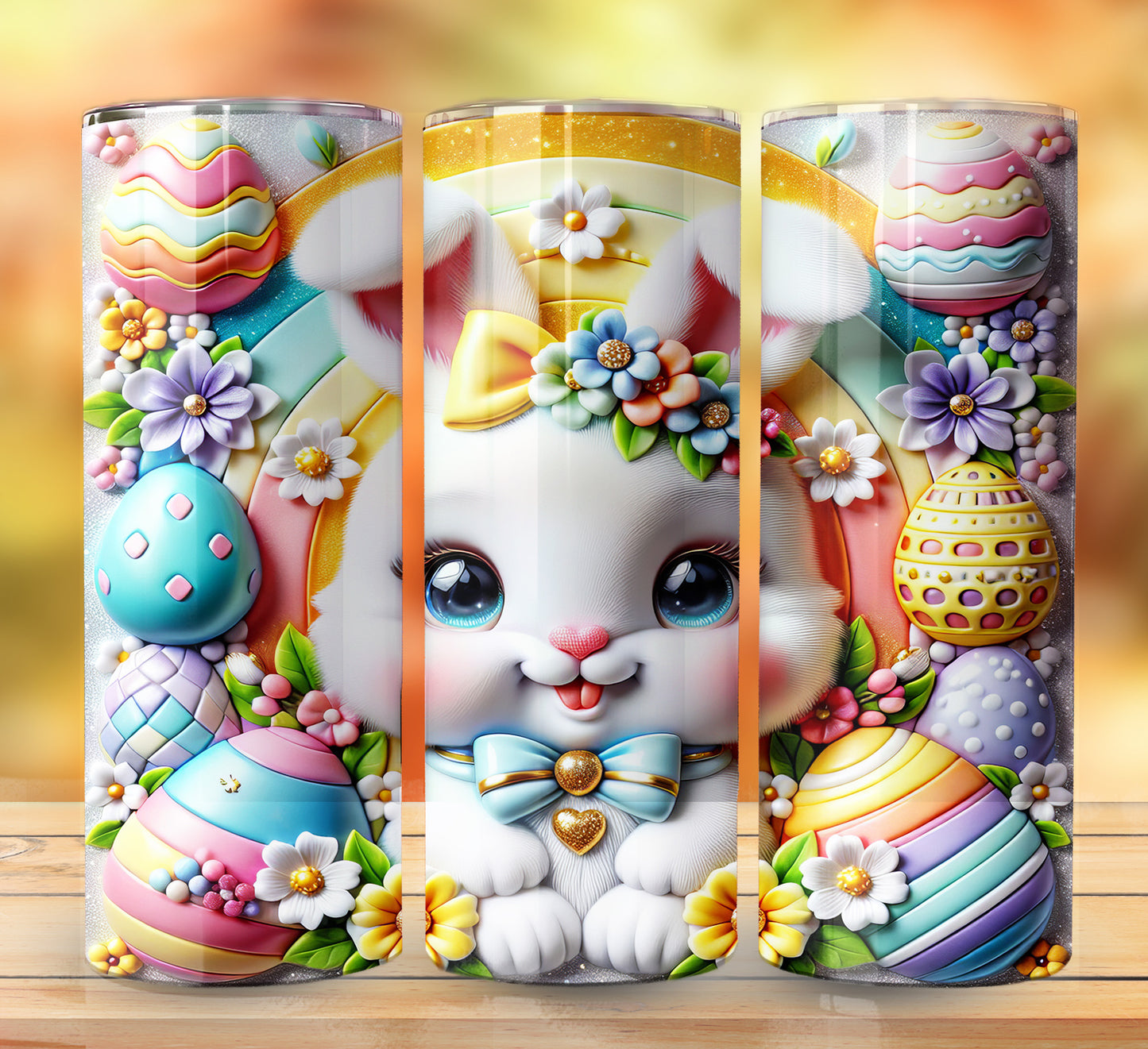 3D Inflate Easter Sublimation 20oz Images Bundle