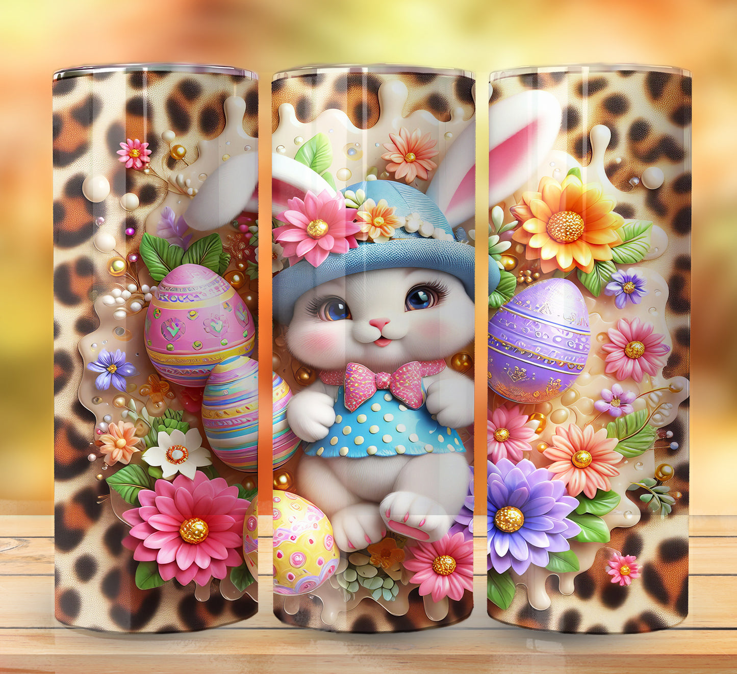3D Inflate Easter Sublimation 20oz Images Bundle