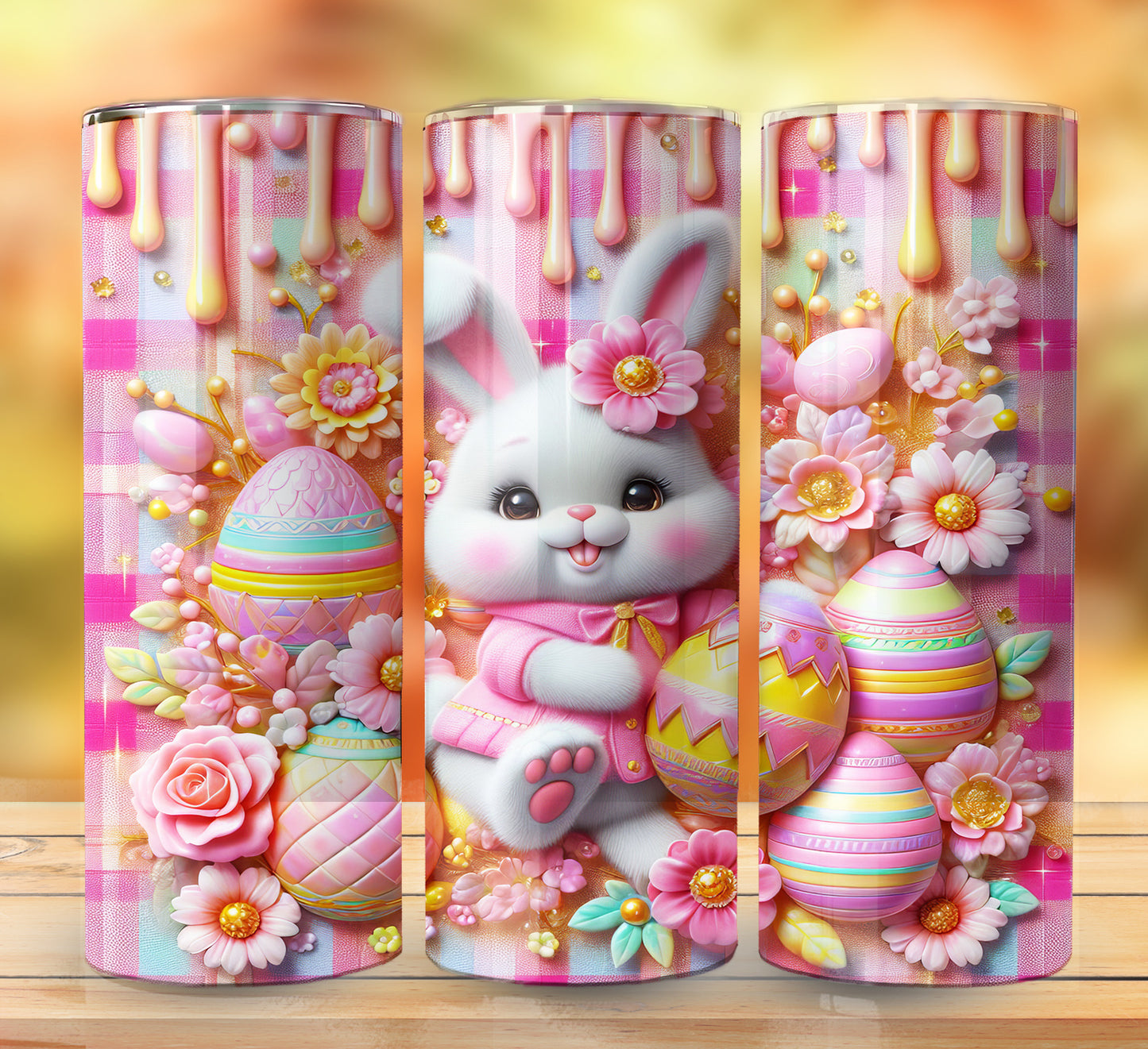 3D Inflate Easter Sublimation 20oz Images Bundle