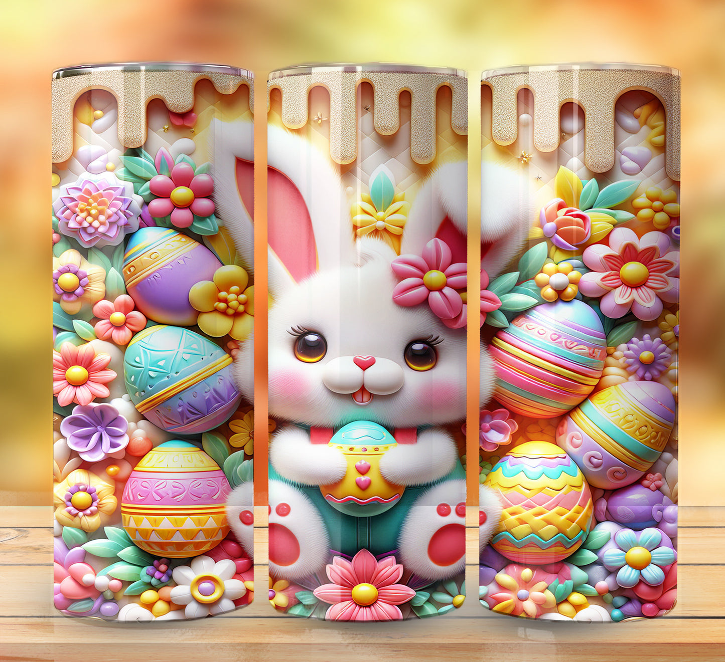 3D Inflate Easter Sublimation 20oz Images Bundle