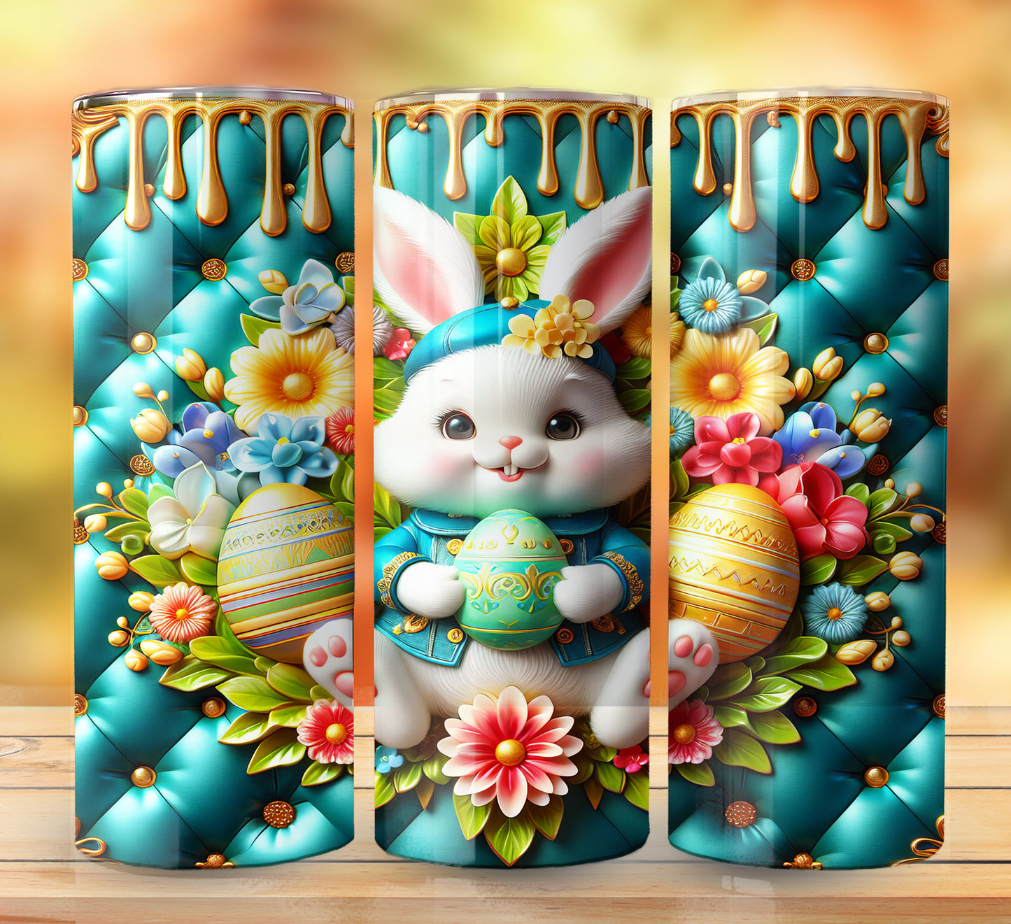 3D Inflate Easter Sublimation 20oz Images Bundle