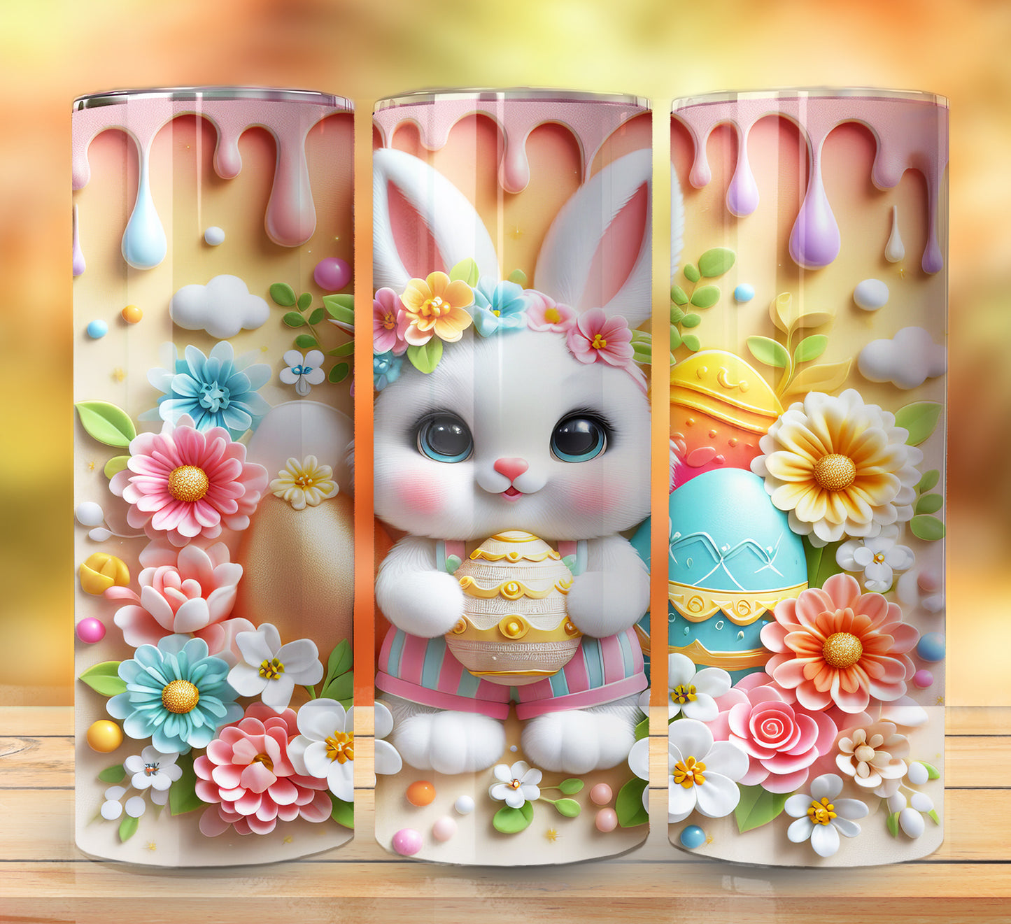 3D Inflate Easter Sublimation 20oz Images Bundle