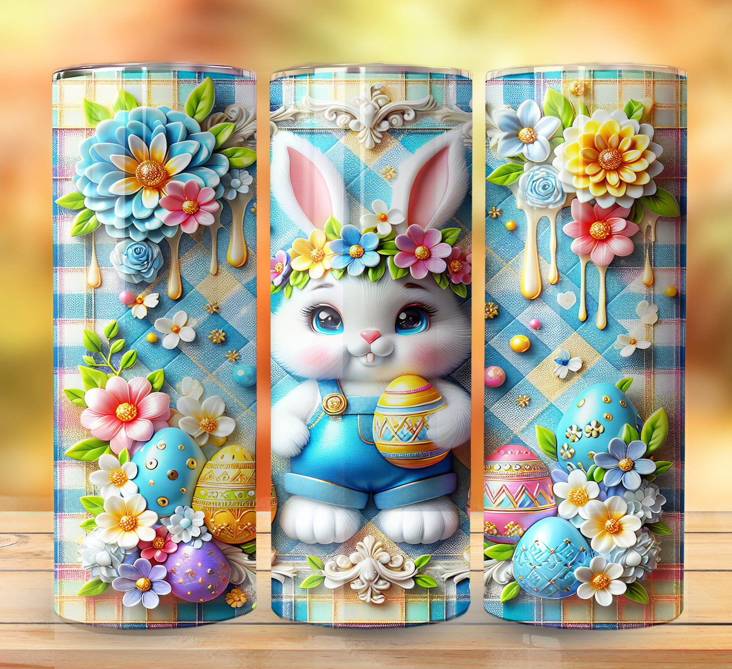 3D Inflate Easter Sublimation 20oz Images Bundle