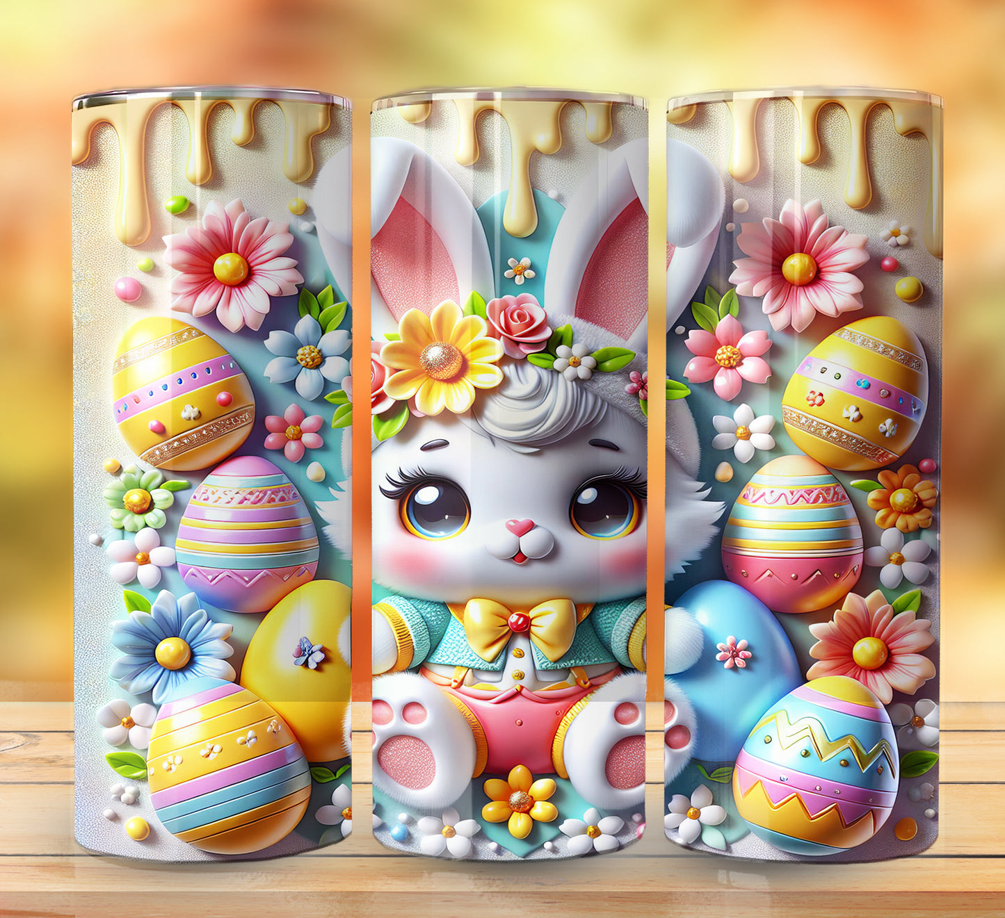 3D Inflate Easter Sublimation 20oz Images Bundle