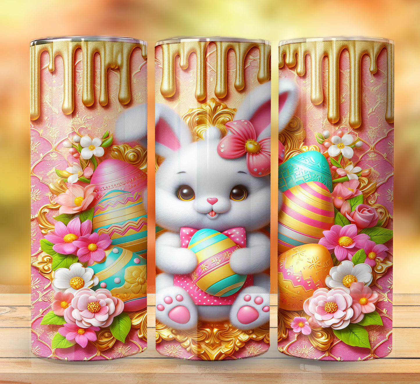3D Inflate Easter Sublimation 20oz Images Bundle