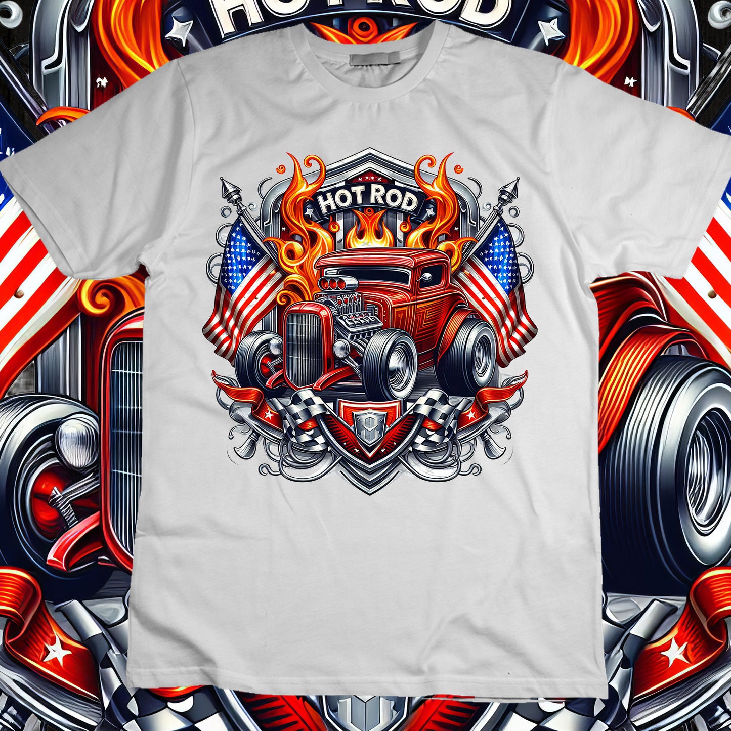 Hotrod Sublimation T-Shirt Image Bundle