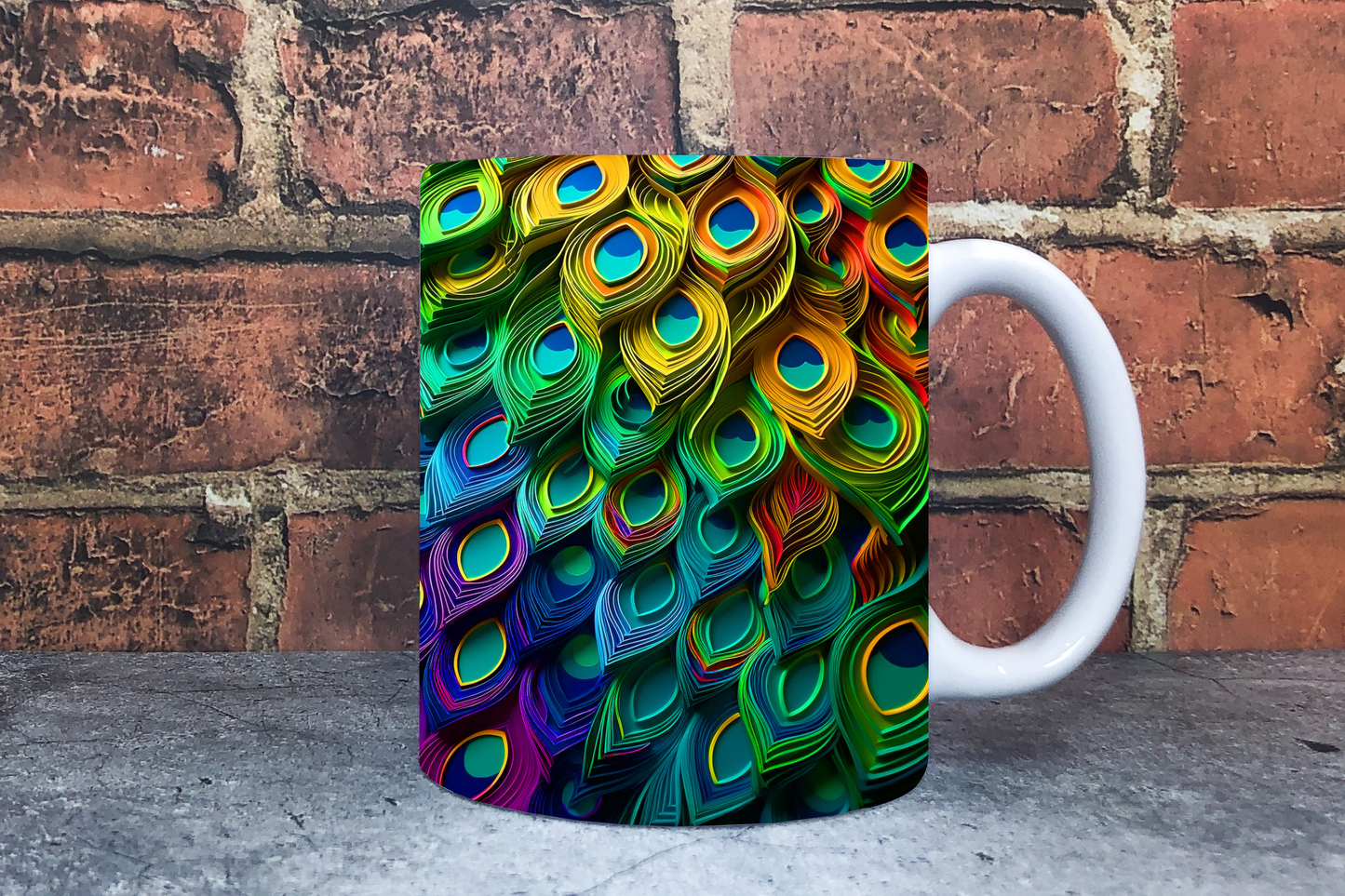 Peacock 20oz Sublimation Mug Images Bundle