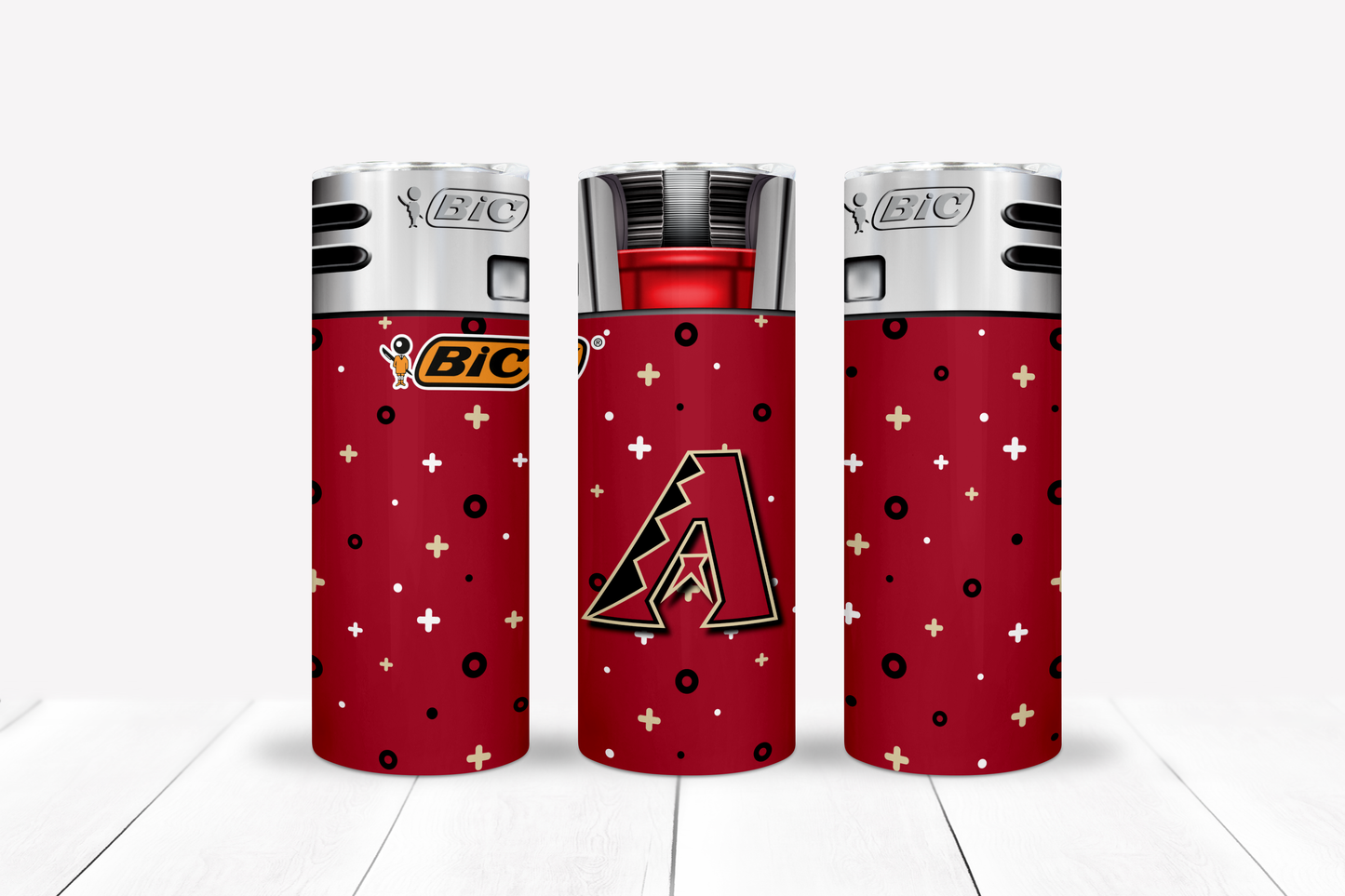 Baseball Lighter 20oz Sublimation Tumbler Image