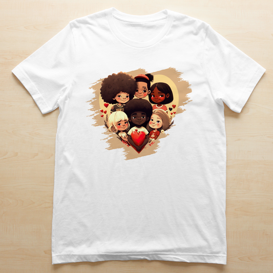 Kids Valentine T-shirt Images DTF/Sublimation Bundle