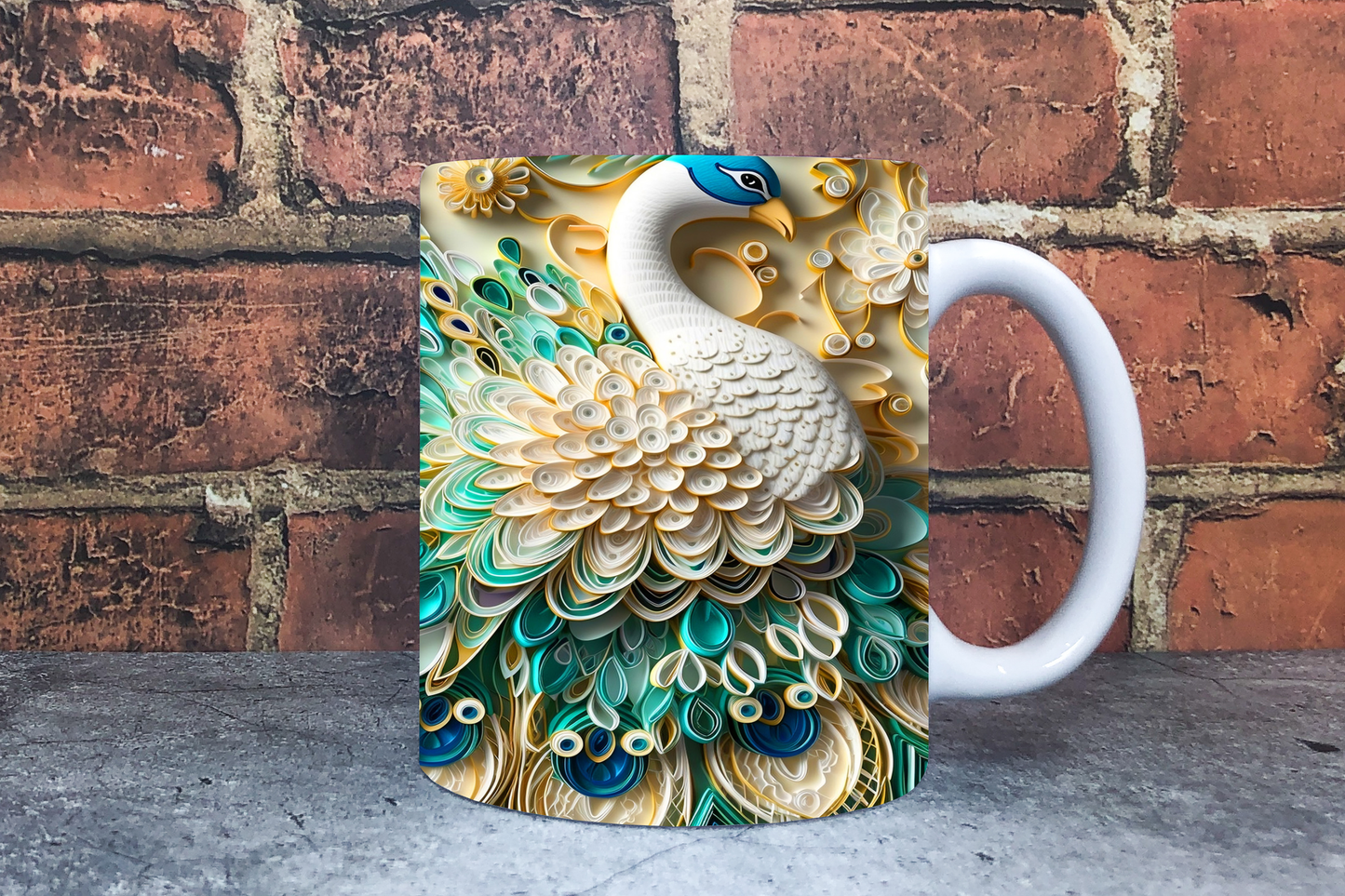 Peacock 20oz Sublimation Mug Images Bundle