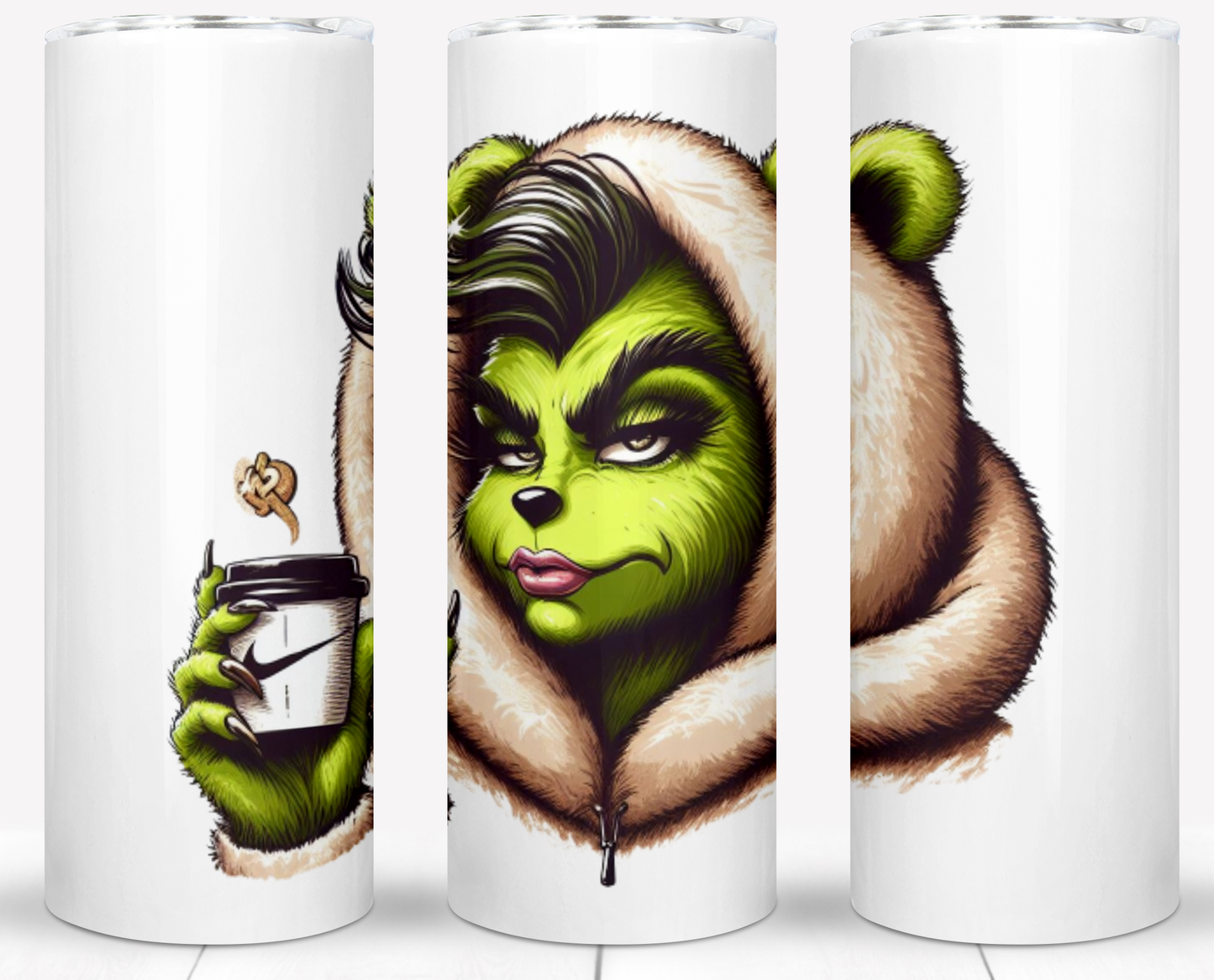 30+ Christmas Brand Grinch Sublimation 20oz Tumbler Images Bundle