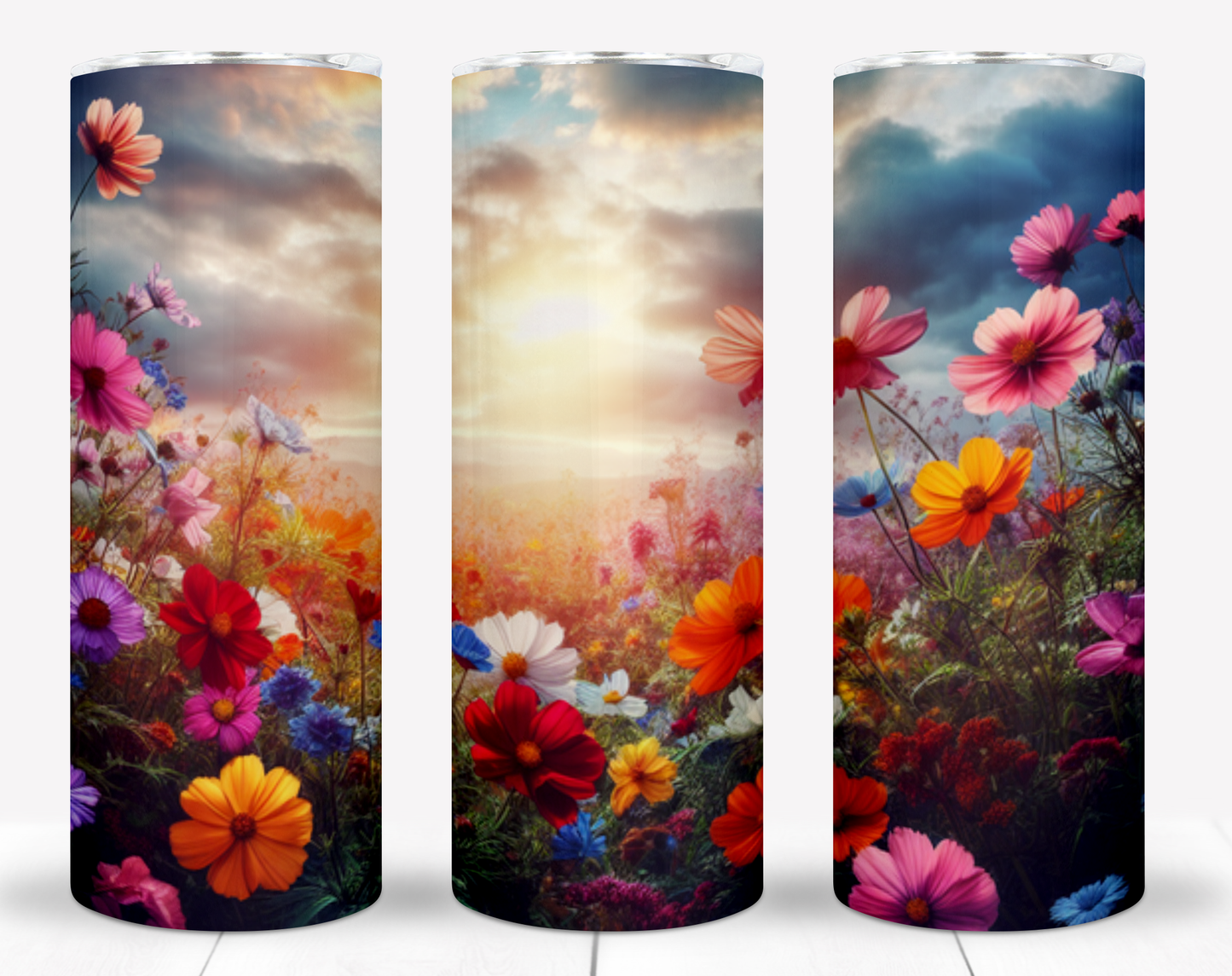 Floral Beach 20oz Sublimation Tumbler Image