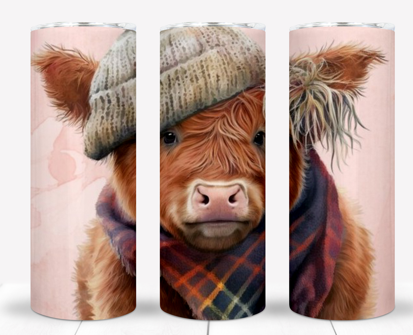 Highland Cow Sublimation 20oz Tumbler Image