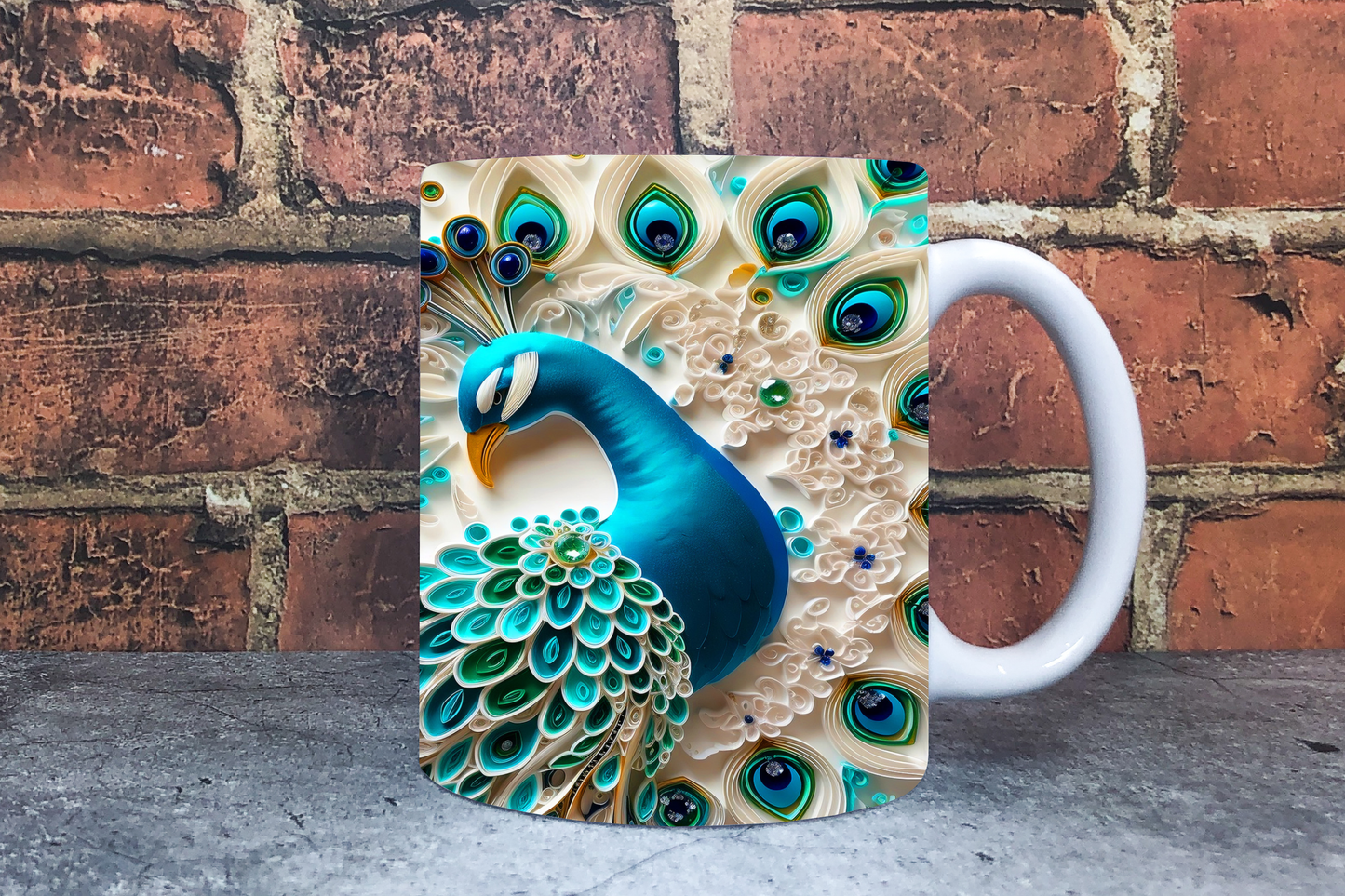 Peacock 20oz Sublimation Mug Images Bundle