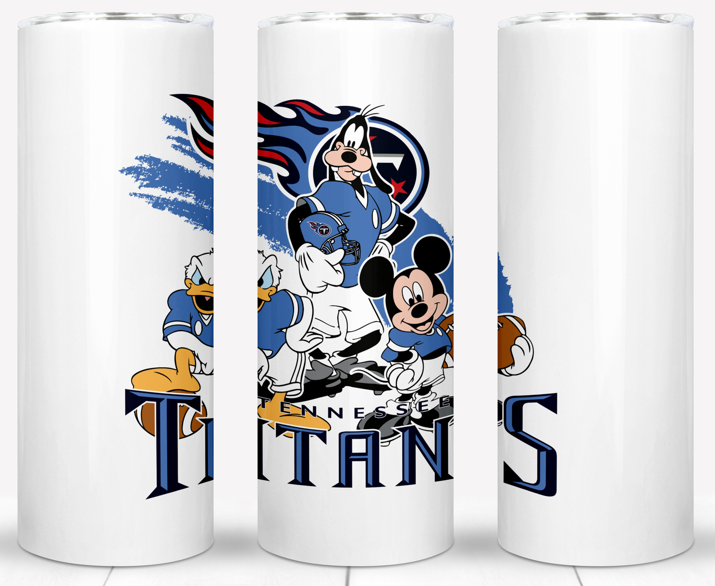 Disney Cartoon Football  Sublimation 20oz Tumbler Images Bundles