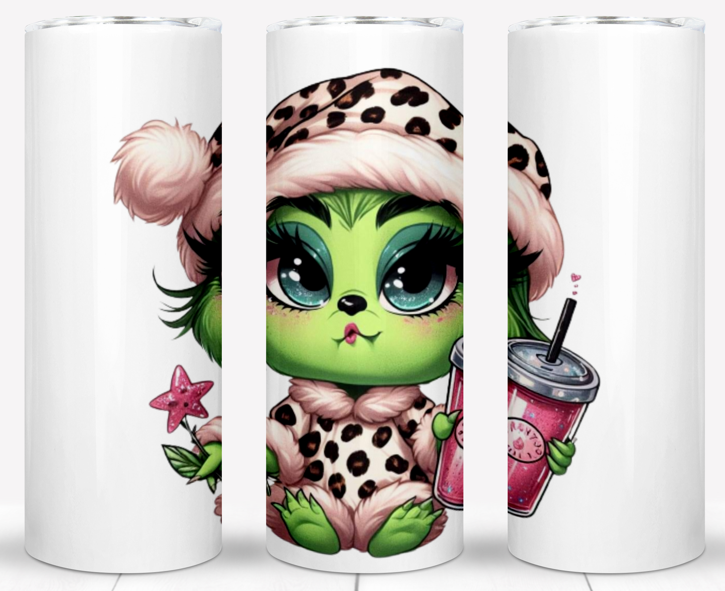 Christmas Baby Grinch Sublimation 20oz Tumbler Images Bundle