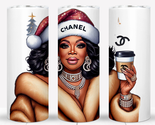 Christmas Oprah Sublimation 20oz Tumbler Images Bundle