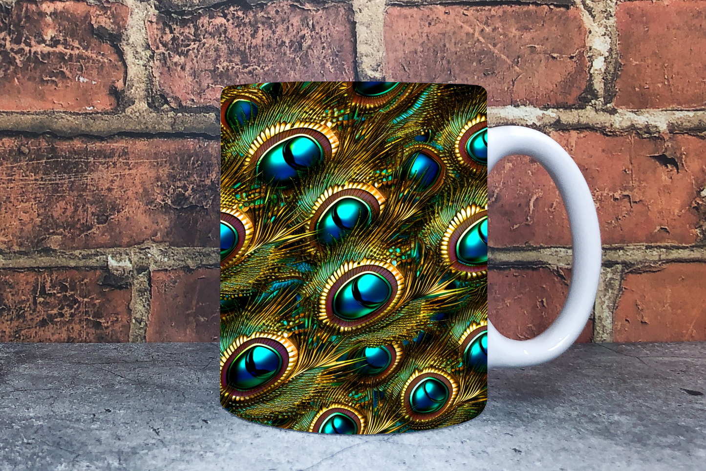 Peacock 20oz Sublimation Mug Images Bundle