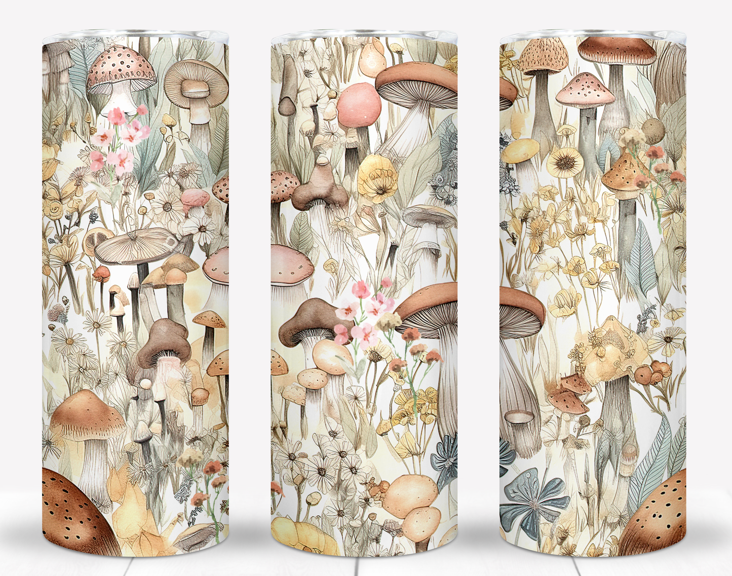 Mushrooms Sublimation 20oz Tumbler Image