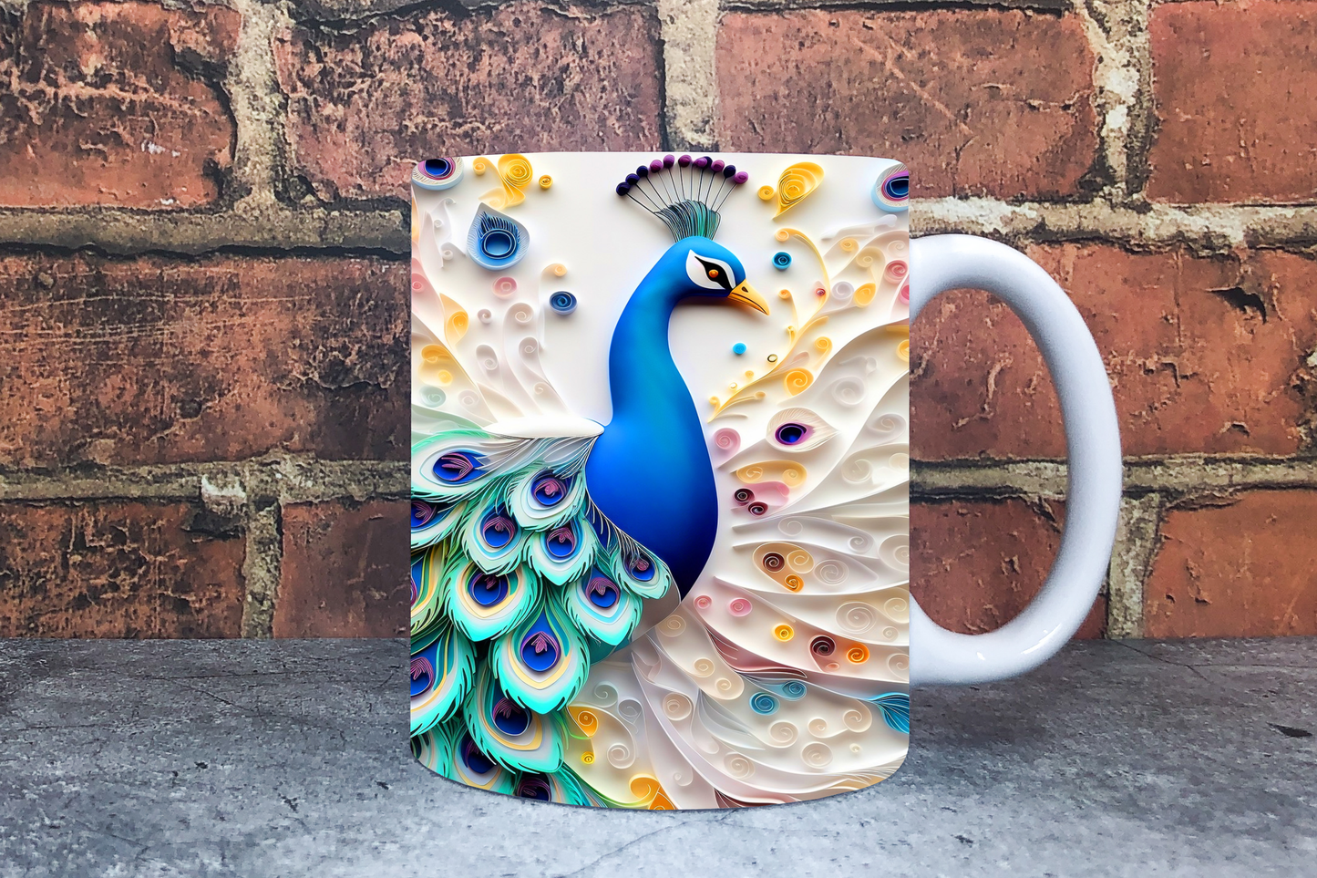 Peacock 20oz Sublimation Mug Images Bundle