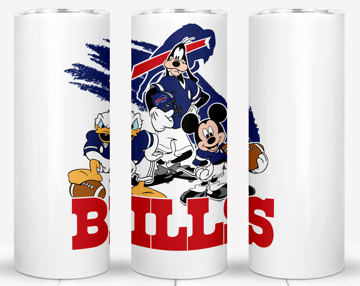 Disney Cartoon Football  Sublimation 20oz Tumbler Images Bundles