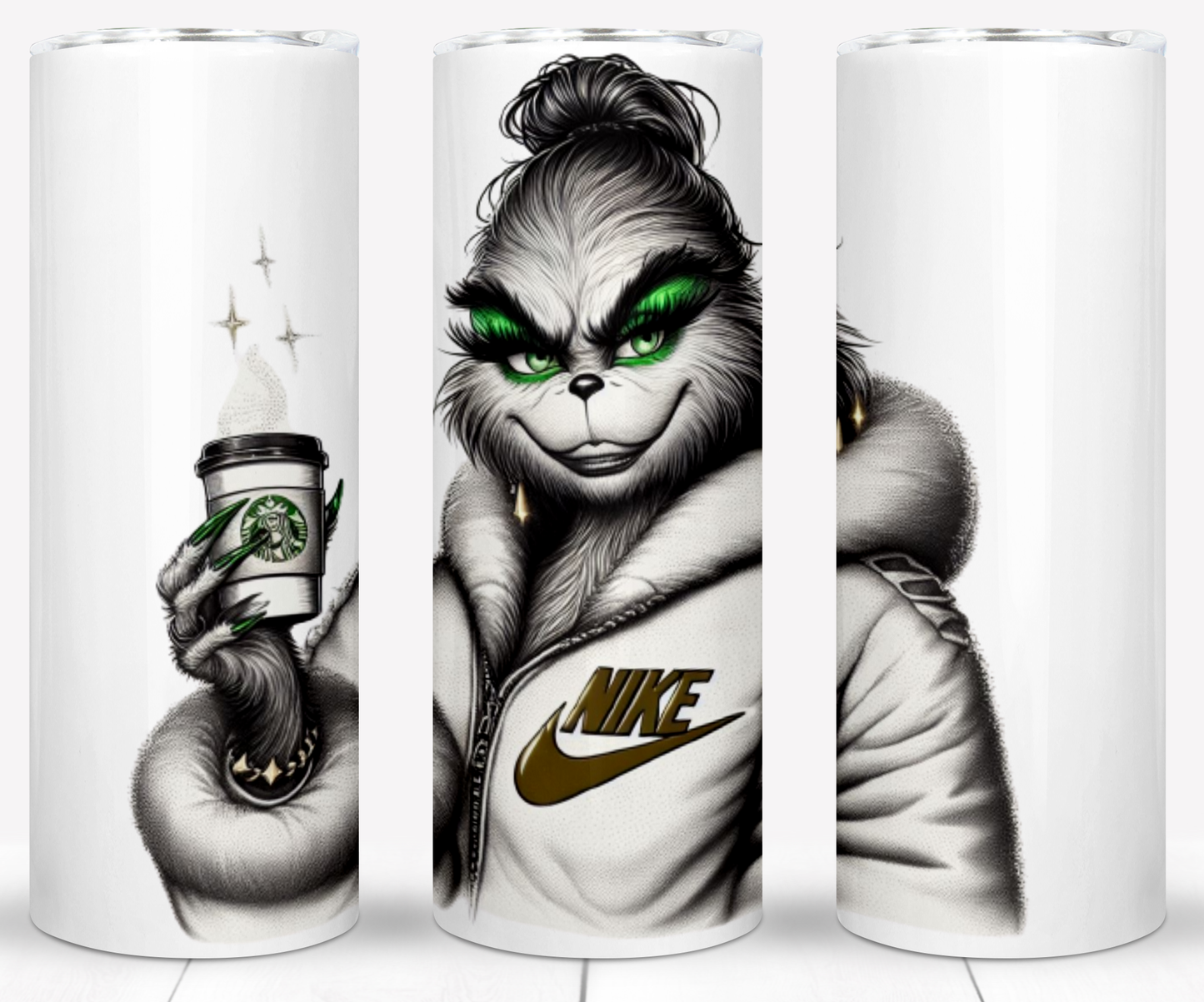 30+ Christmas Brand Grinch Sublimation 20oz Tumbler Images Bundle