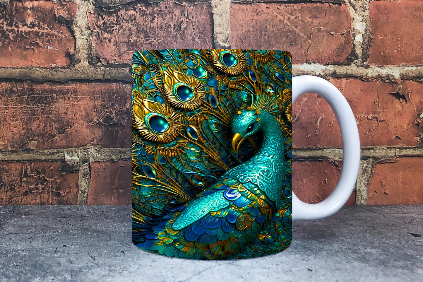 Peacock 20oz Sublimation Mug Images Bundle