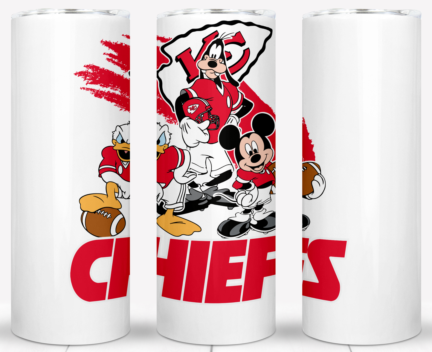 Disney Cartoon Football  Sublimation 20oz Tumbler Images Bundles